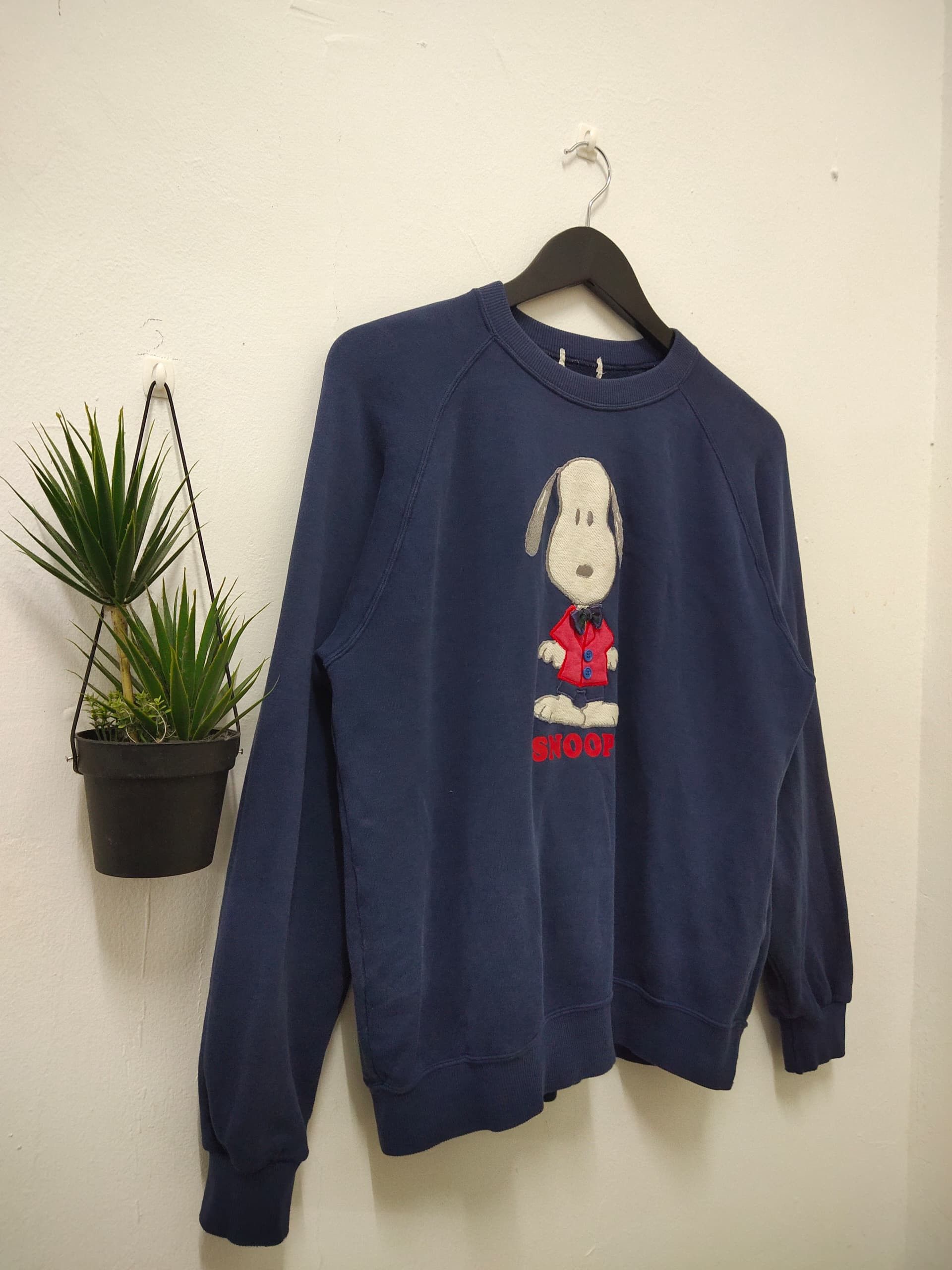 Cartoon Network Vintage 90s Snoopy movie Embroidery patchwork sweatshirt Size US M / EU 48-50 / 2 - 3 Thumbnail