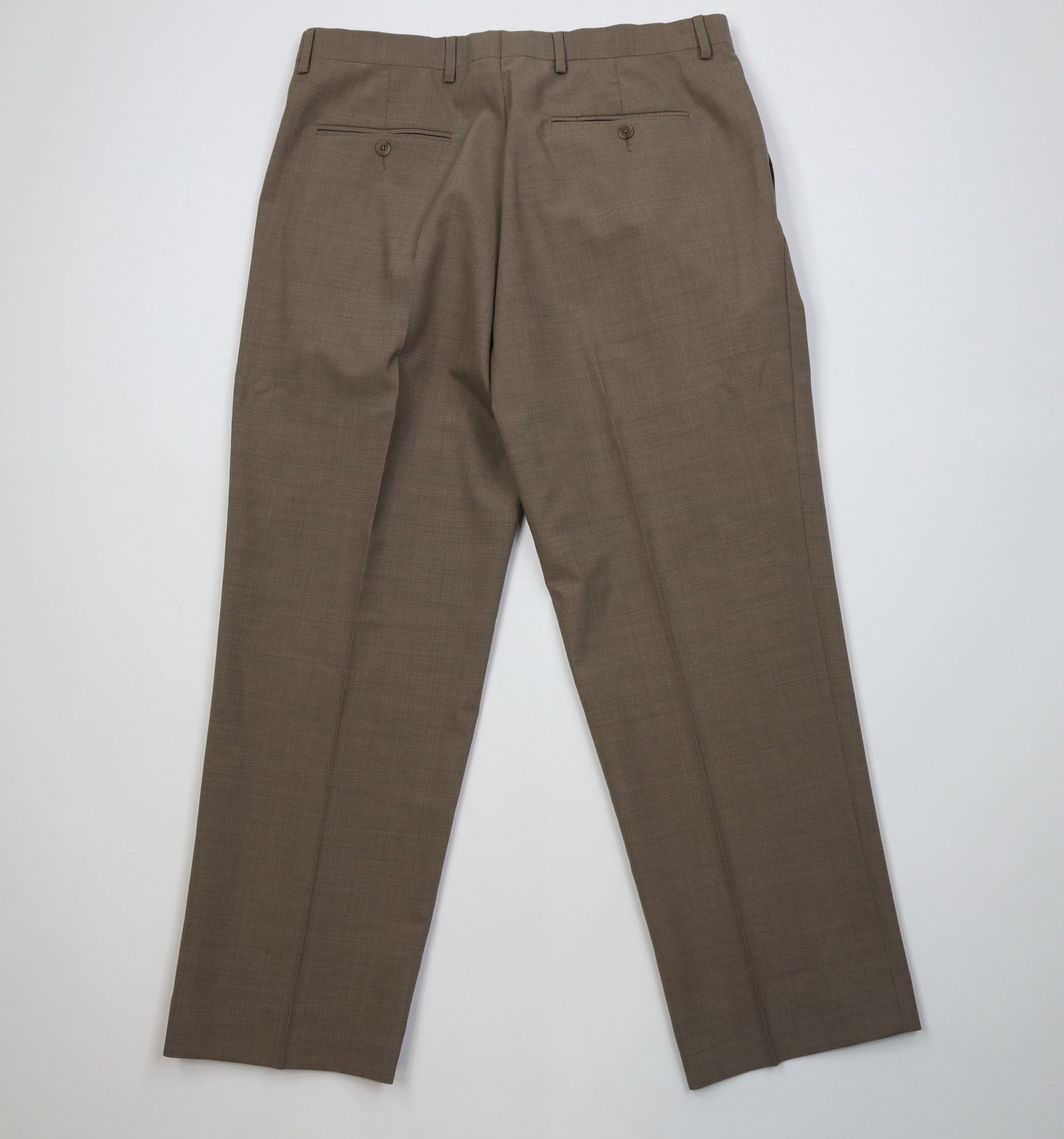Vintage Vintage 90s Streetwear Knit Wide Leg Chino Pants Beige Size US 36 / EU 52 - 9 Thumbnail
