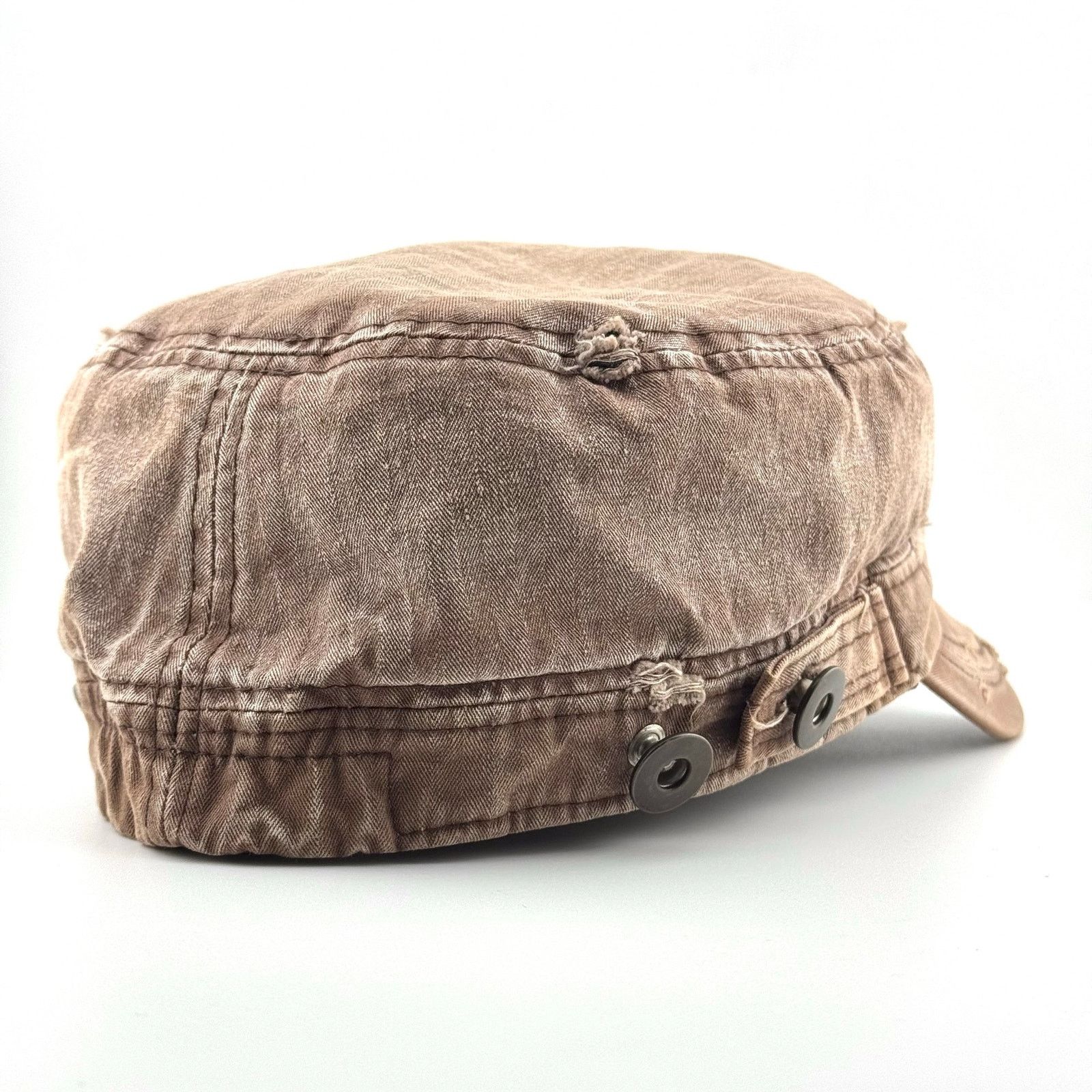 Michiko Koshino London Y2K Blank Michiko London Distressed Military Work Hat Cap Size ONE SIZE - 3 Thumbnail