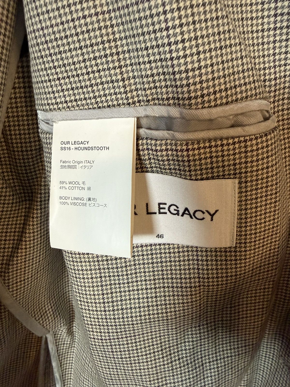 Our Legacy Our Legacy Wool Houndstooth Trench Size US S / EU 44-46 / 1 - 4 Thumbnail