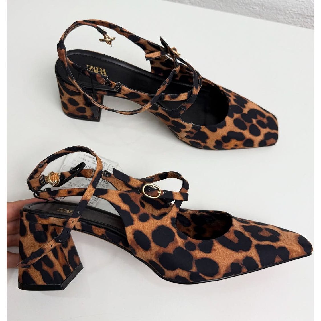 Zara ZARA Block Heel Shoes NWT Size US 8 / IT 38 - 3 Thumbnail