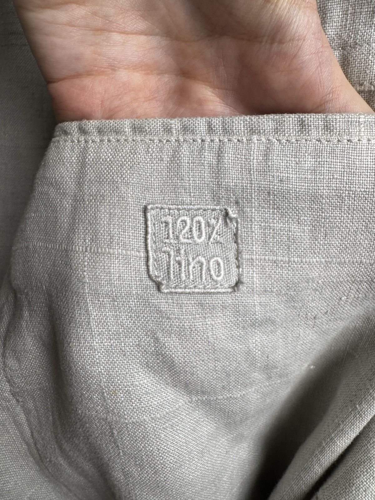 120% Lino 120% Lino White pure linen Blazer 4 pockets jacket size XXL Size US XXL / EU 58 / 5 - 14 Thumbnail