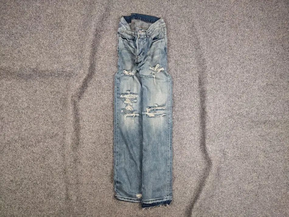 MNML Mnml Design Distressed Denim Jeans Y2K Vintage Japan Style Size US 32 / EU 48 - 1 Thumbnail