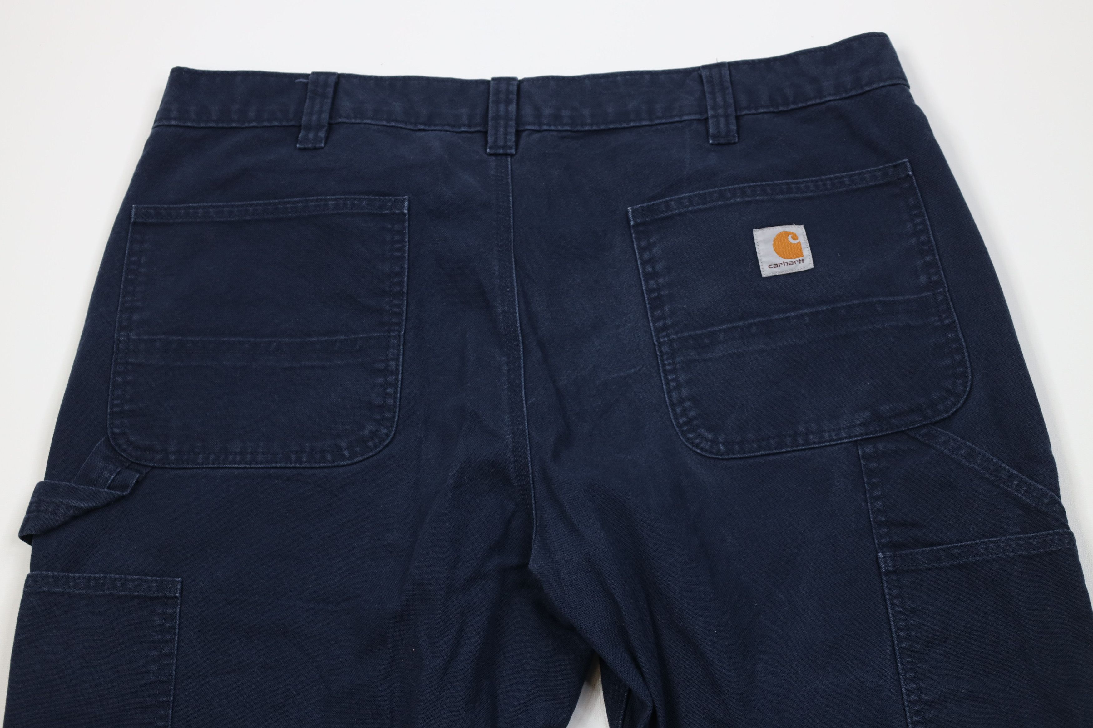 Carhartt Vintage Y2K Carhartt Fit Wide Leg Dungaree Pants Navy Blue Size US 38 / EU 54 - 9 Thumbnail