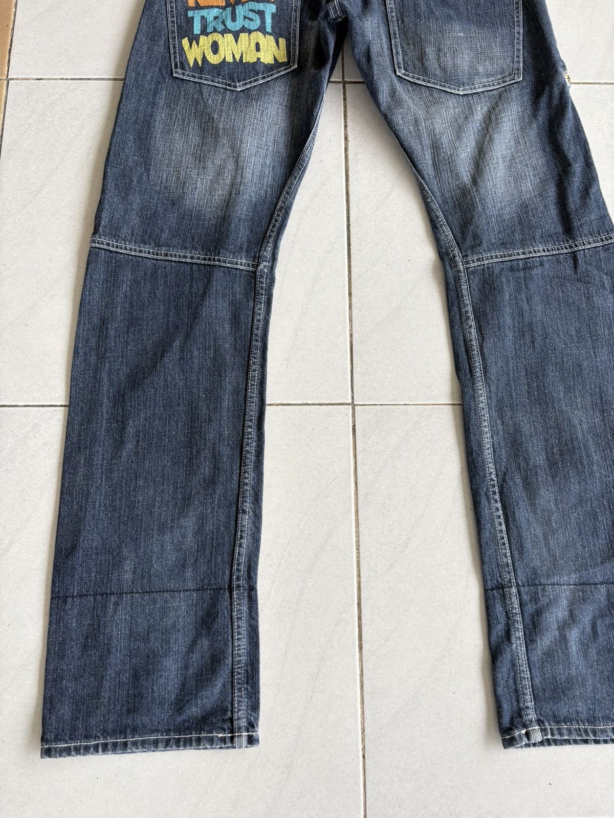 Other Japanese Streetwear Double Waist Jeans Distressed Denim Size US 31 - 12 Thumbnail