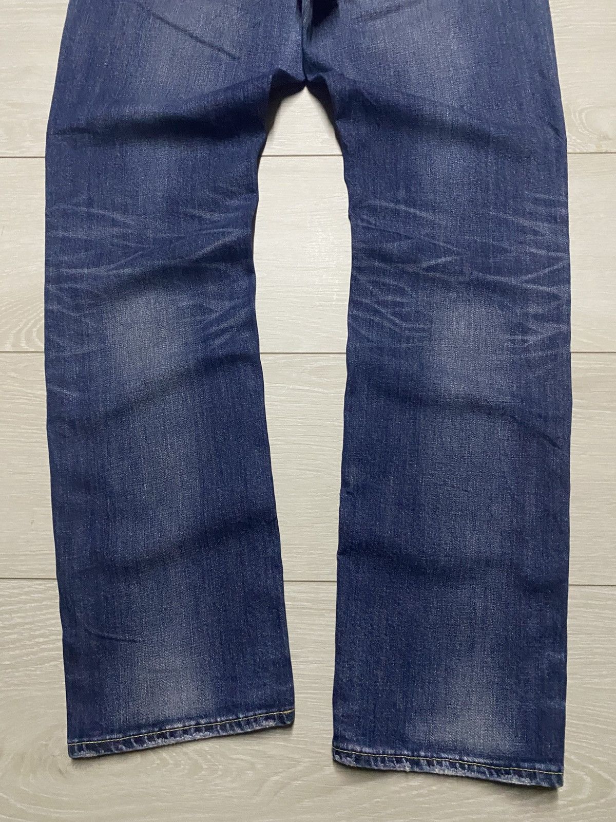 TMT Vintage Japanese TMT Faded Wash Straight Slim Jeans Size US 32 / EU 48 - 6 Thumbnail