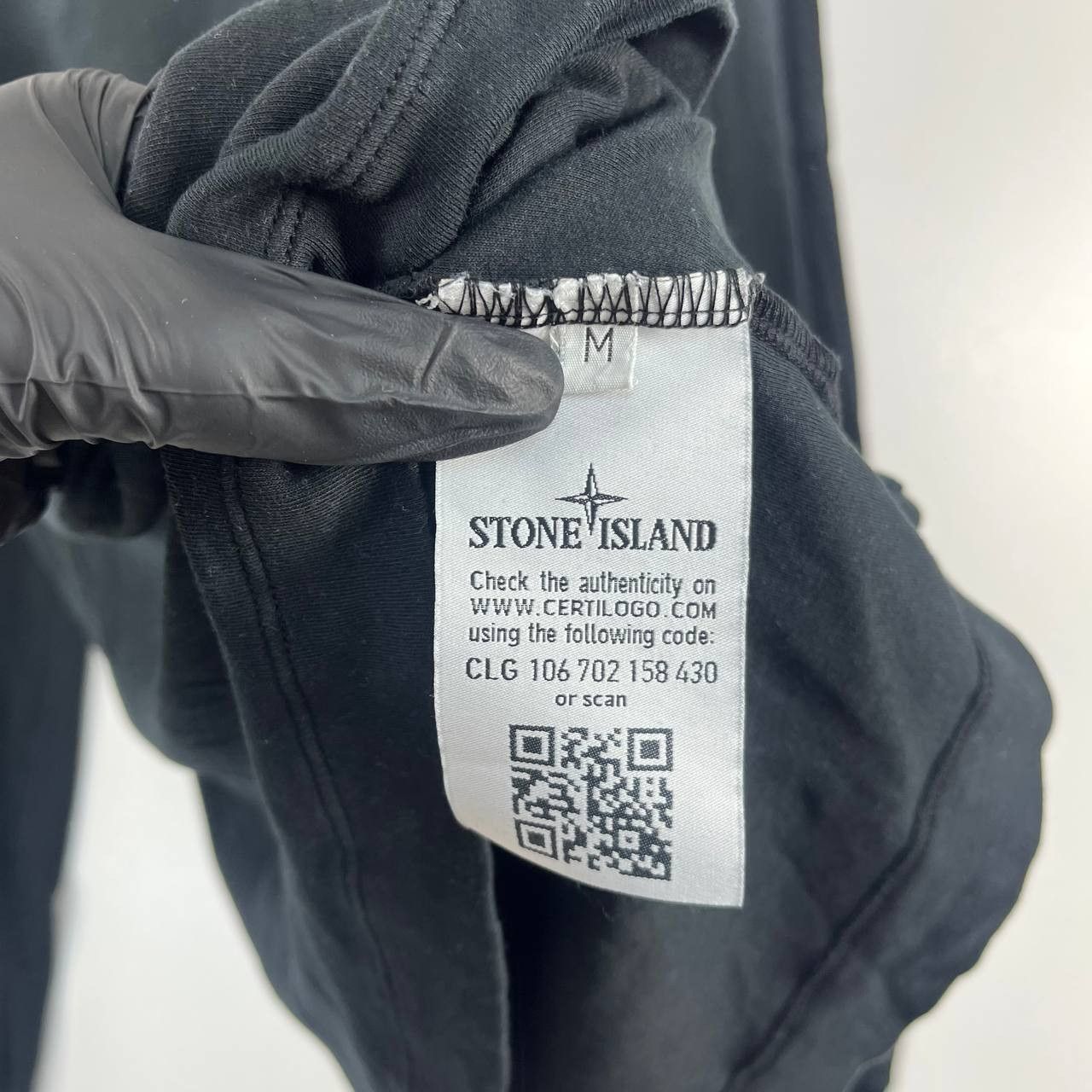 Stone Island Black Crewneck Sweatshirt Jumper Mens Size M