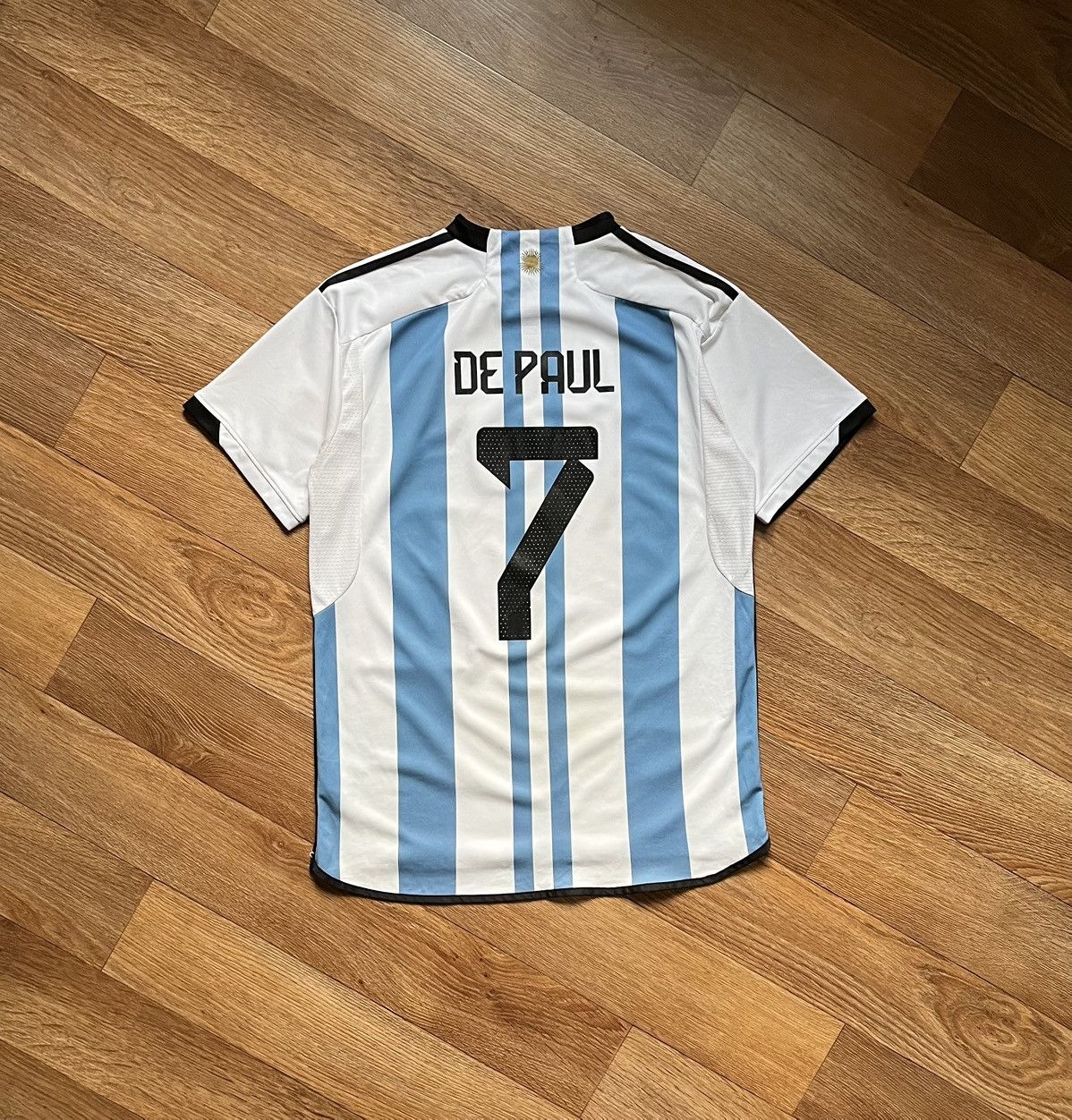 Adidas Vintage Adidas FIFA World Cup De Paul #7 Football Jersey Size US L / EU 52-54 / 3 - 5 Thumbnail