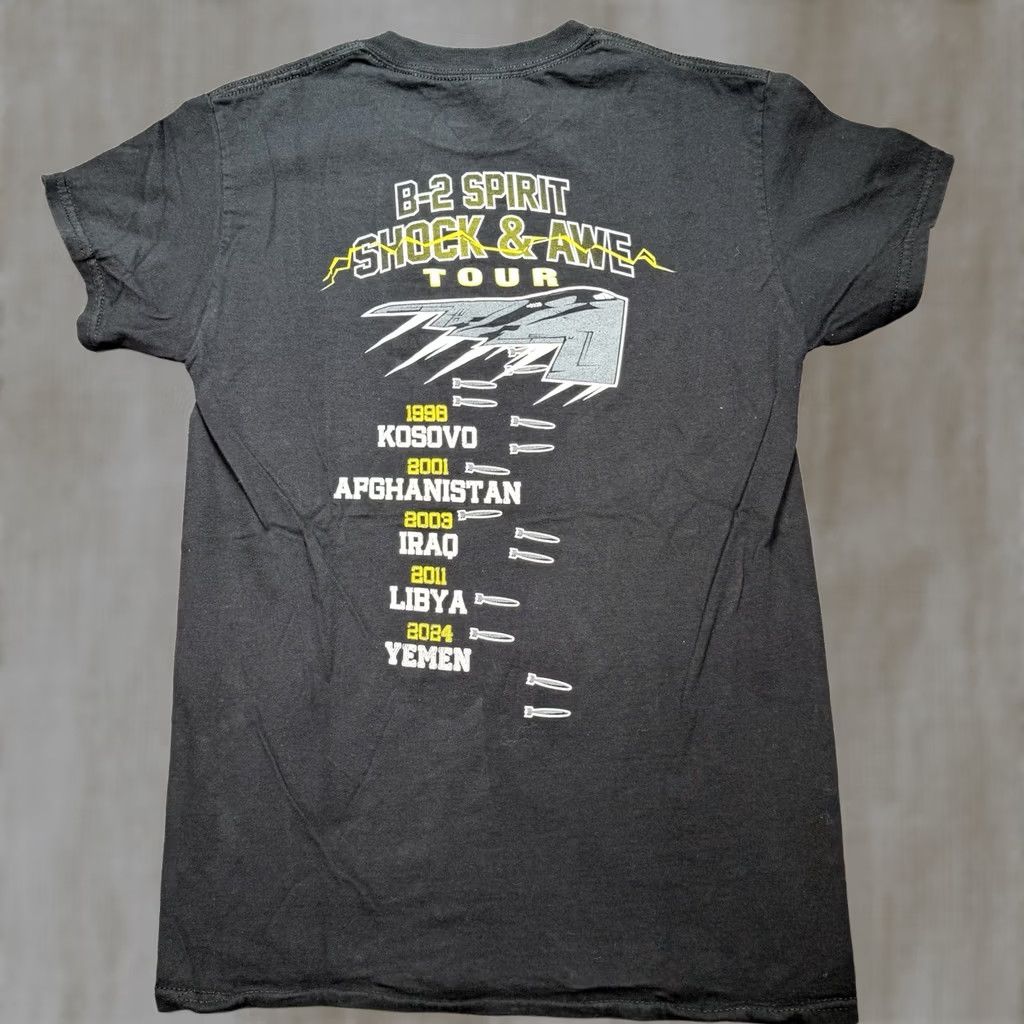 ESPIRIT Northrop Grumman Shirt Men S Black Planes Spirit B2 Stealth Bomber T-Shirt Short Sleeve Crew Neck Graphic Print USA Aerospace Mens Size US S / EU 44-46 / 1 - 1 Thumbnail