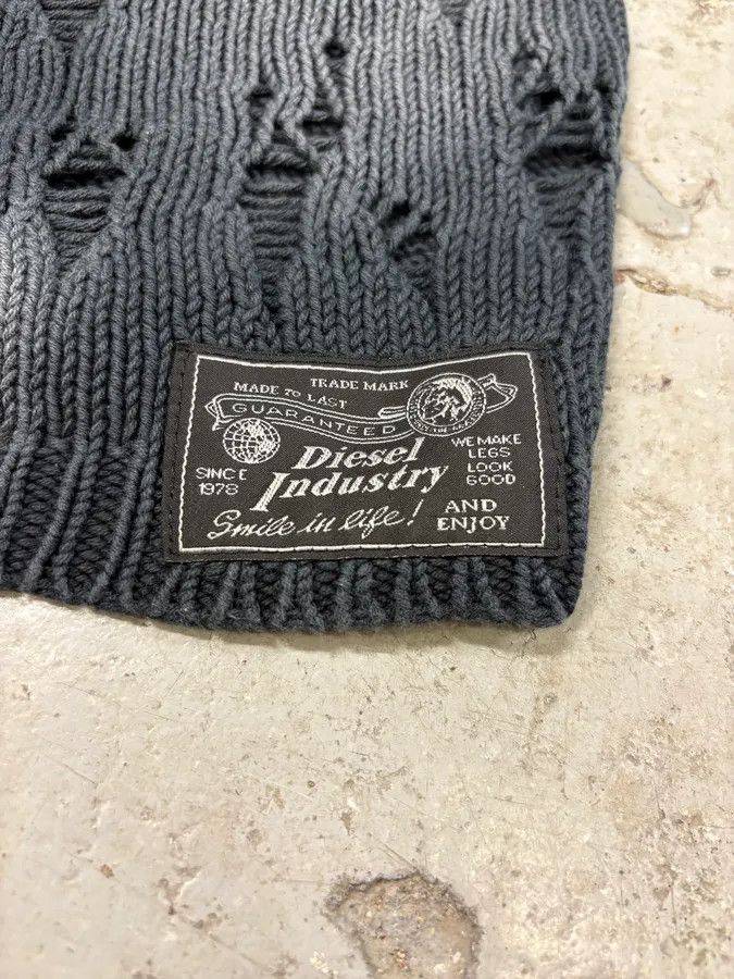 Diesel × Vintage Diesel Destroyed Black Wool Tank Top Size S / US 4 / IT 40 - 7 Thumbnail