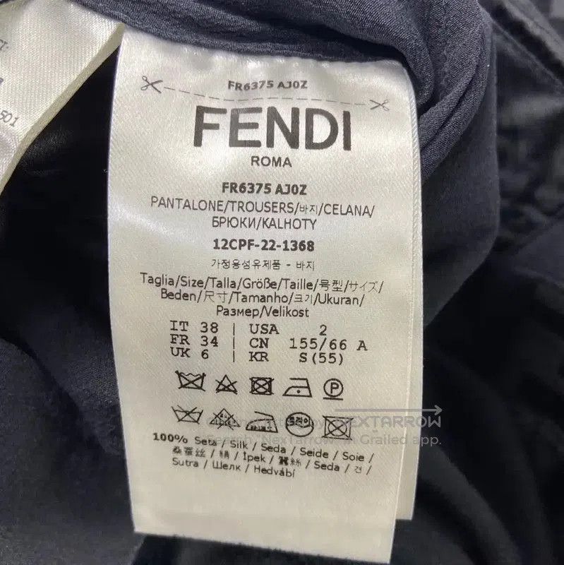 Fendi Fendi Black Silk Casual Pants Size S . Size 23" - 5 Thumbnail