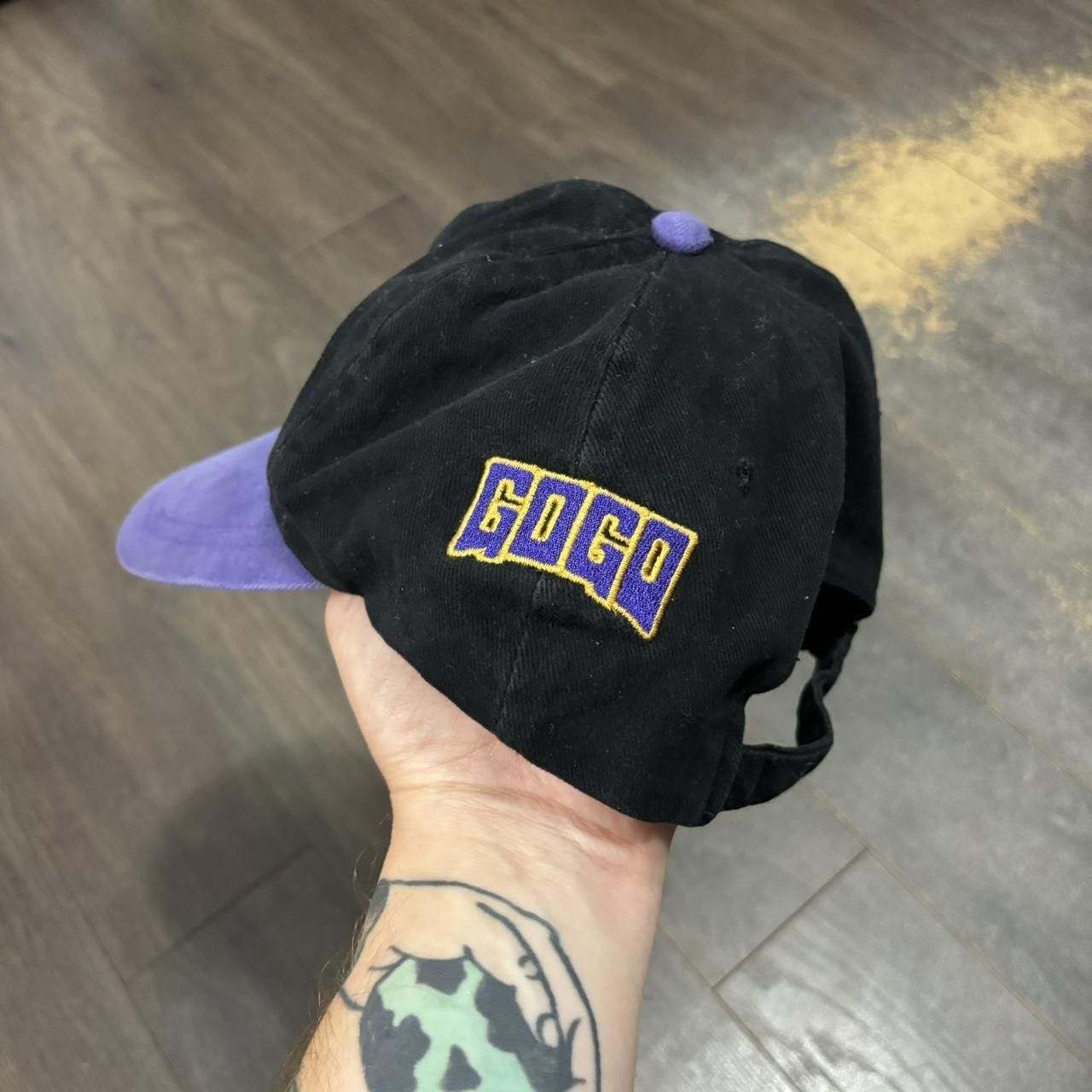 Designer Vintage Whiskey A Go Go Strap Back Hat 90s Size ONE SIZE - 2 Thumbnail