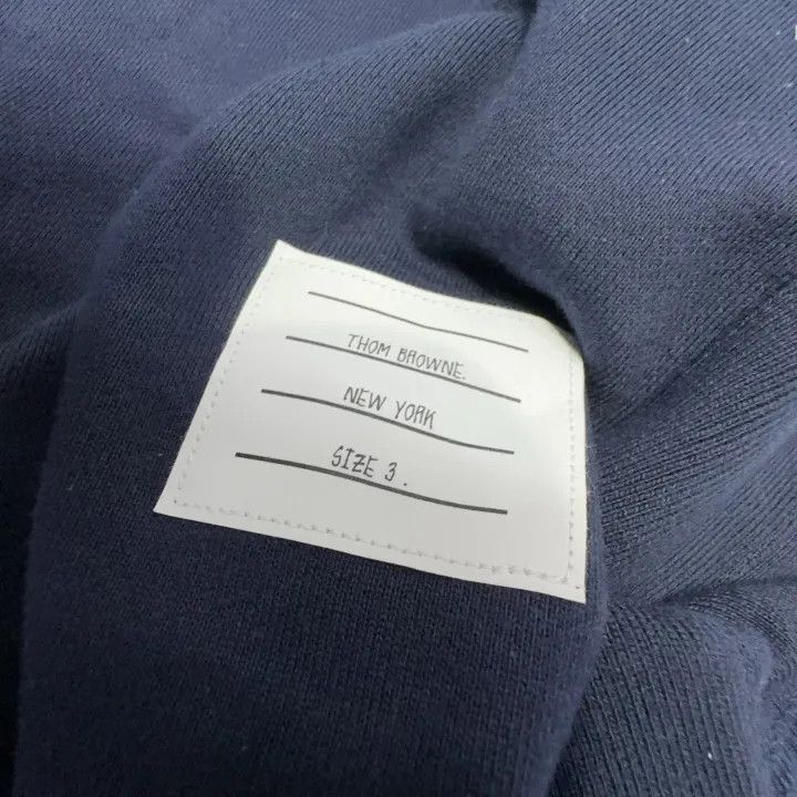 Thom Browne Thom Browne Classic Navy Crewneck Sweatshirt -2507 Size US M / EU 48-50 / 2 - 2 Thumbnail