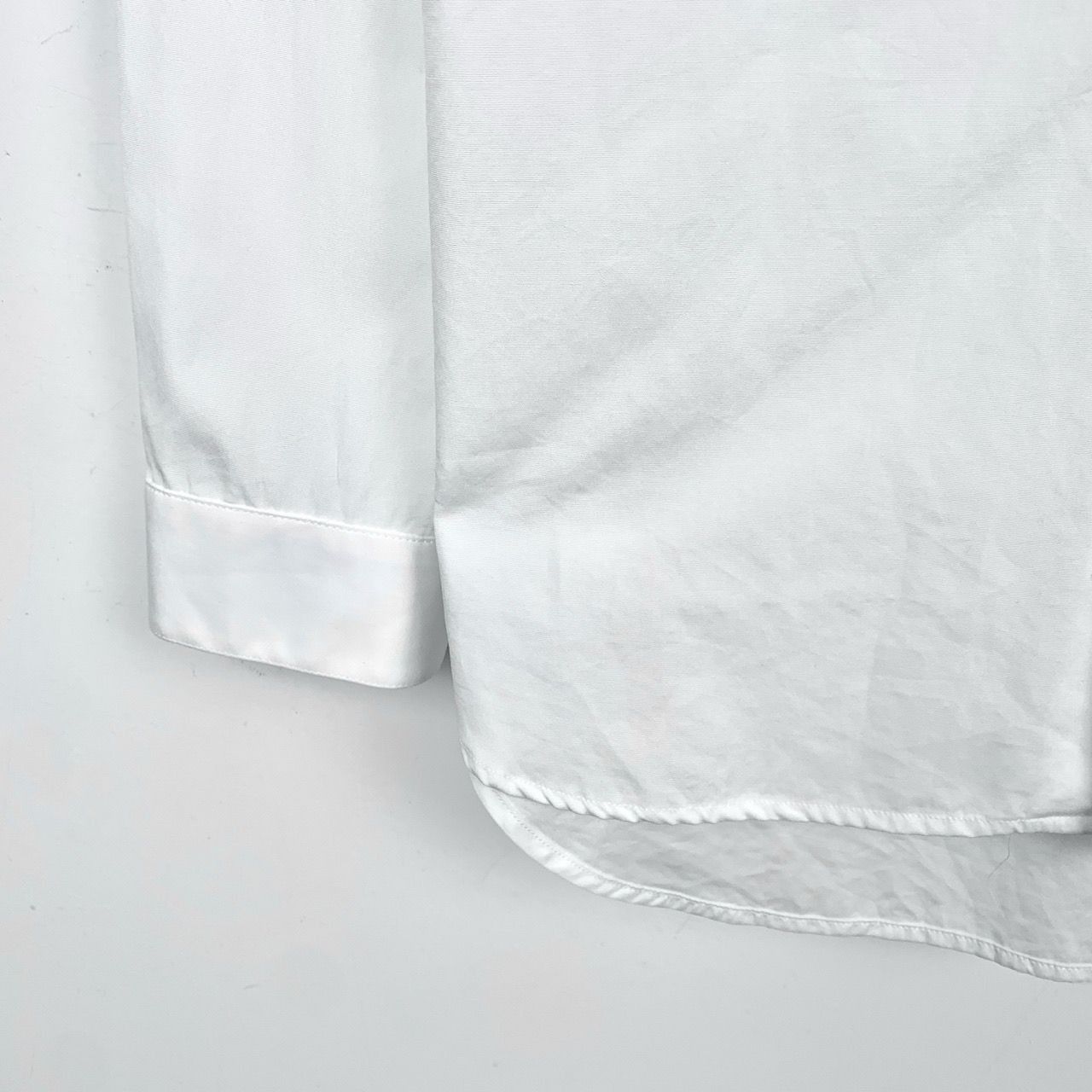 Dior Dior Mens White Cotton Long-Sleeved Shirt With Black Lapel A Size US XXS / EU 40 - 6 Thumbnail