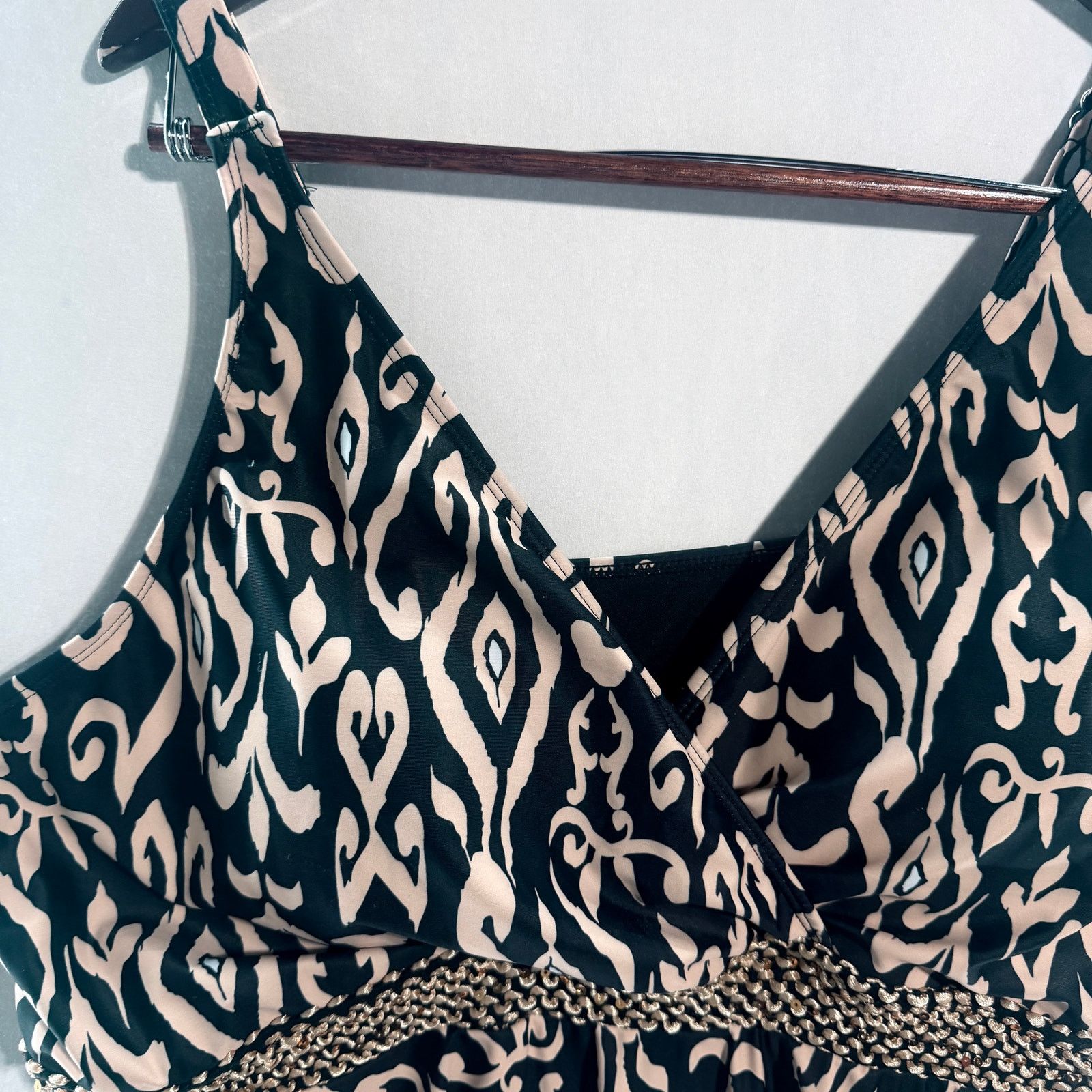 Other BloomChic Swim Dress Plus Size 26 black/biege 1 pc Swimwear Size 4XL / US 24-26 - 4 Thumbnail