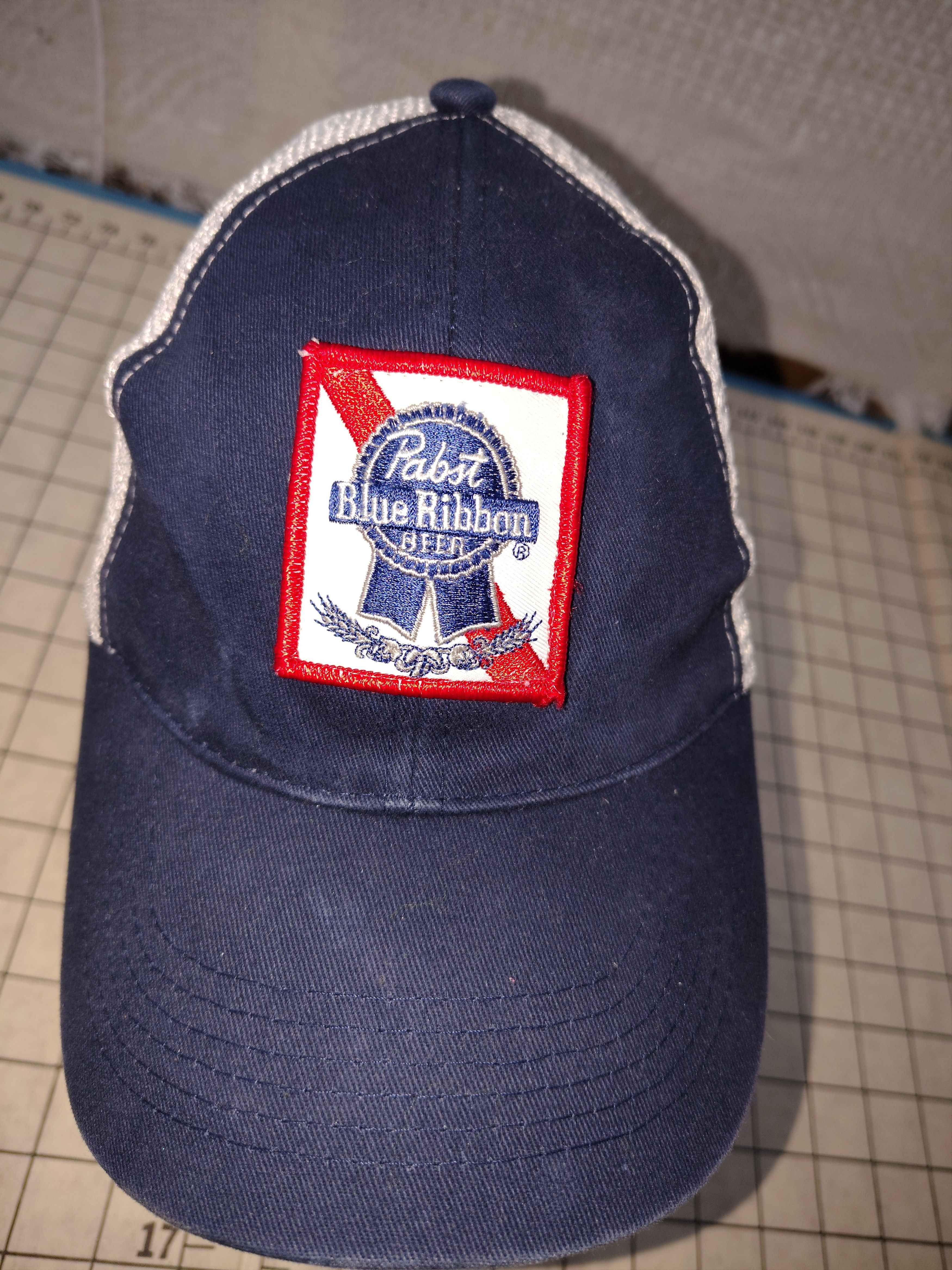 Other Men's Vintage Blue & White Pabst Blue Ribbon Hat Size ONE SIZE - 1 Thumbnail