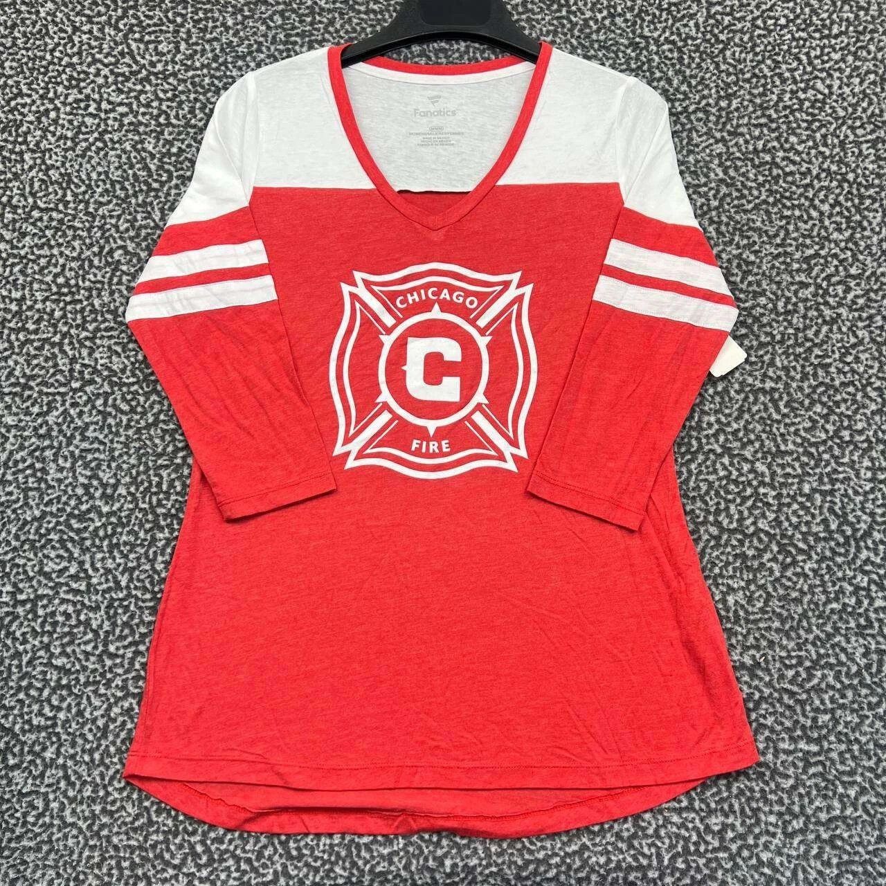 Other Chicago Fire Shirt Women Fanatics Long Sleeve Crew V-New M Size M / US 6-8 / IT 42-44 - 1 Thumbnail