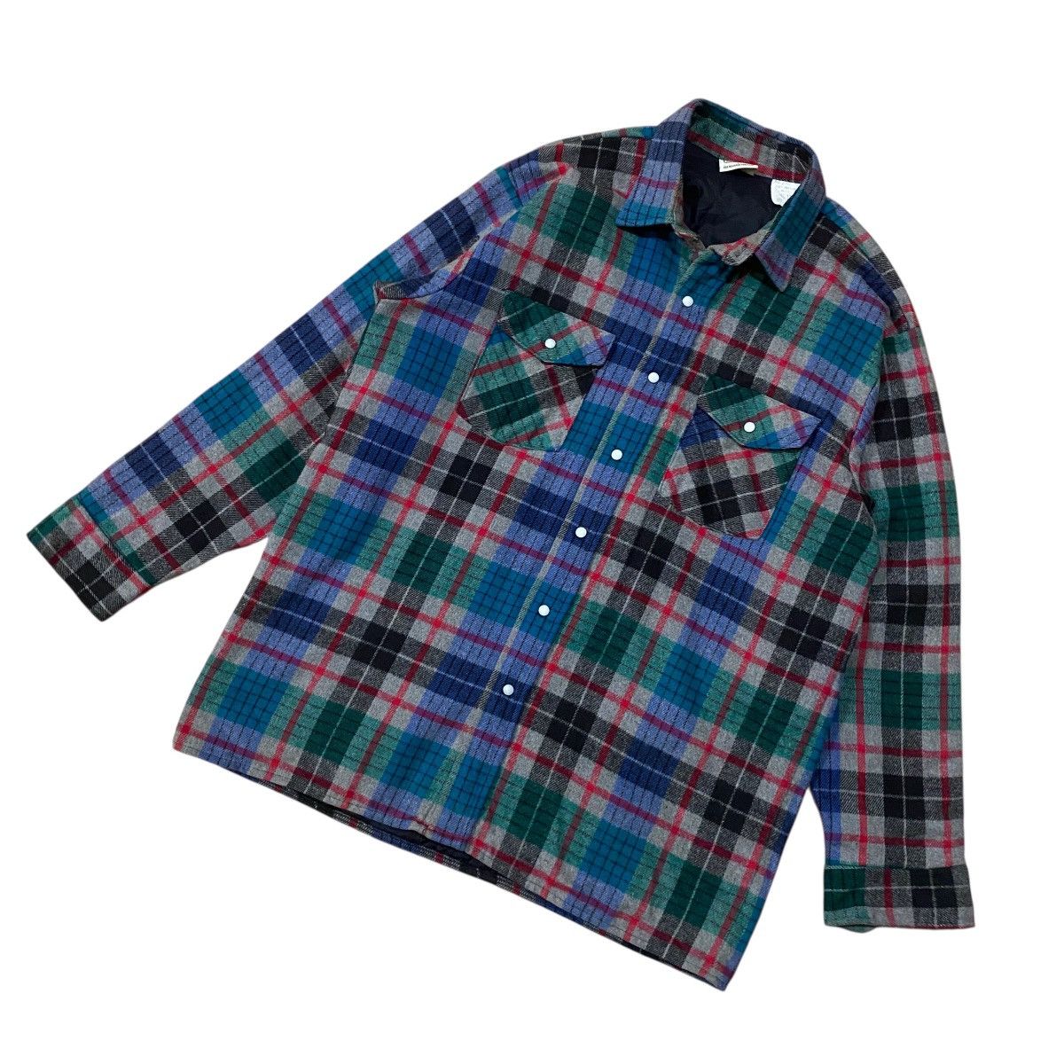 FiveBrother ☀️Vintage FiveBrother wool tartan snap button jacket Size US L / EU 52-54 / 3 - 2 Thumbnail