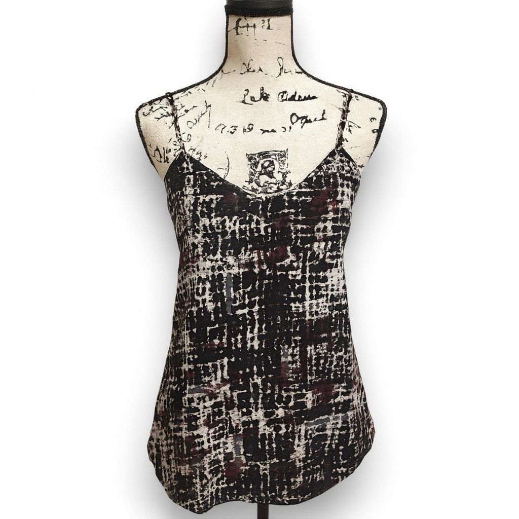 Other Valette Double Layer Tank Top Sz S Abstract Print Cami Size S / US 4 / IT 40 - 1 Thumbnail