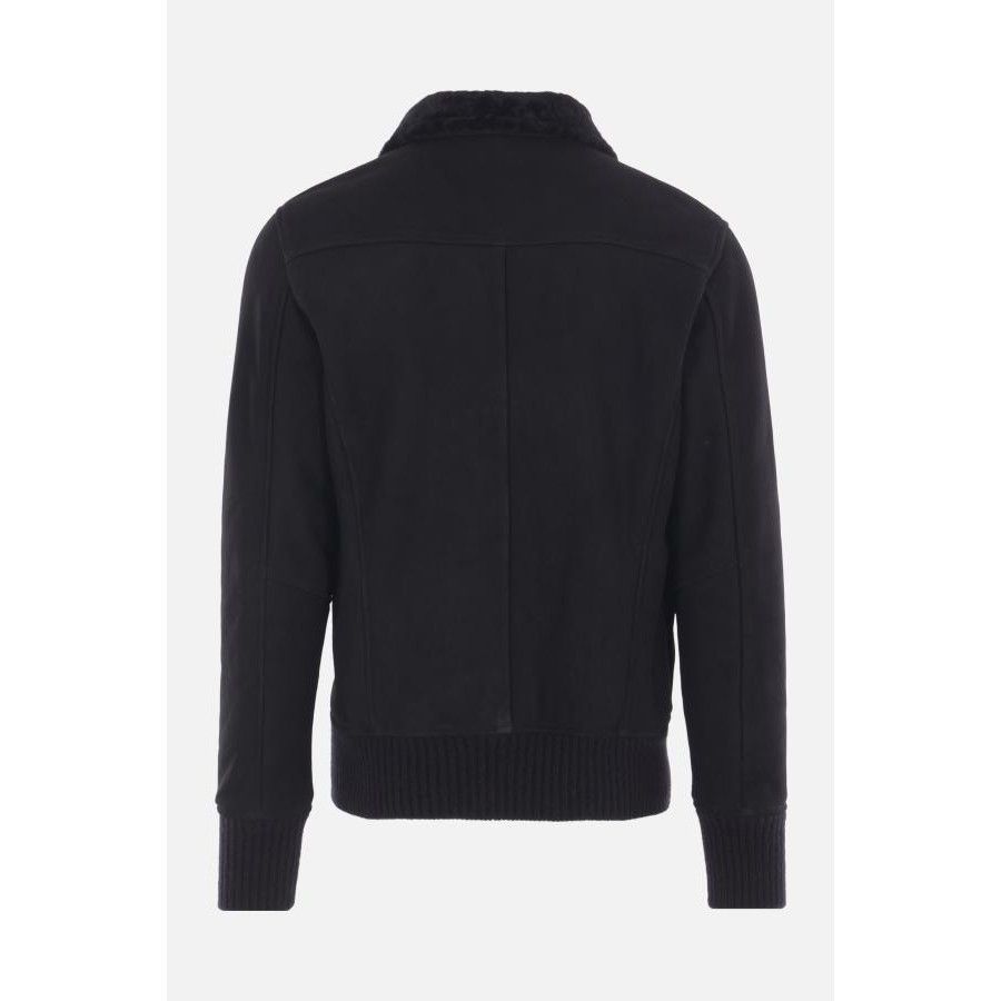 Giorgio Brato GIORGIO BRATO Shearling Black Full Zip Jacket New & Authenti Size US M / EU 48-50 / 2 - 2 Thumbnail