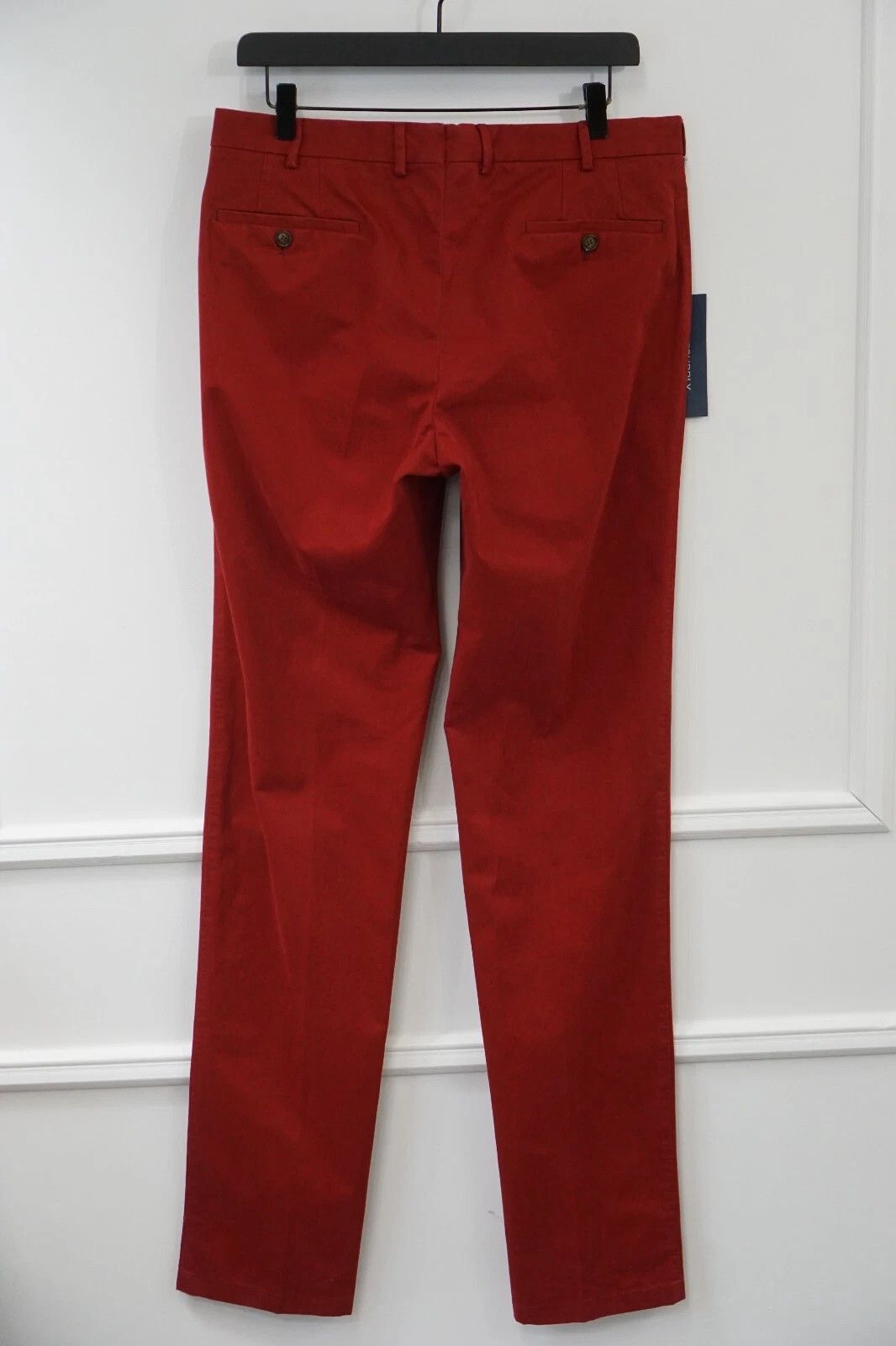 Suitsupply Men Suitsupply Chino Pants Red Casual Size UK/US38 W33 L38 Size US 38 / EU 54 - 2 Thumbnail
