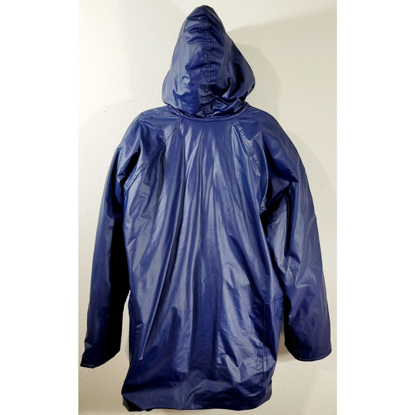 Other Totes Blue Full Zip Hooded Lined Jacket Large Pockets Size L / US 10 / IT 46 - 4 Thumbnail