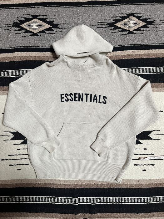 Fog essentials knit online hoodie