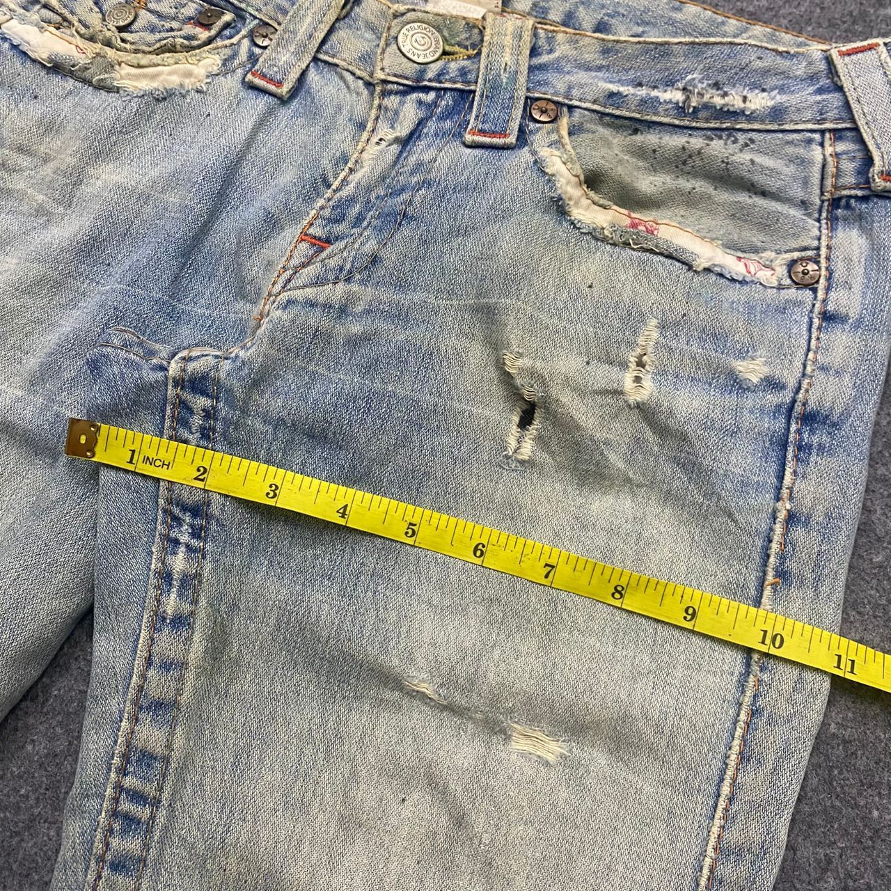 True Religion 💥Flare💥Vintage True Religion Distressed Denim Size US 30 / EU 46 - 4 Thumbnail