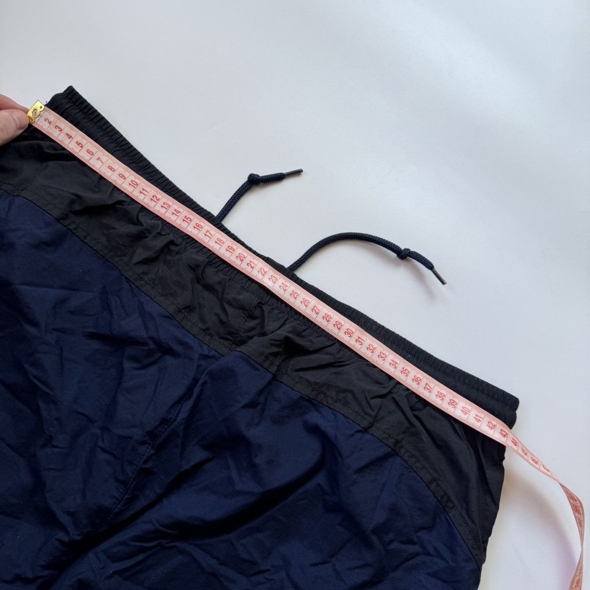 Nike Vintage Baggy Nylon Nike Pants Blue Y2K Size US 35 - 12 Thumbnail