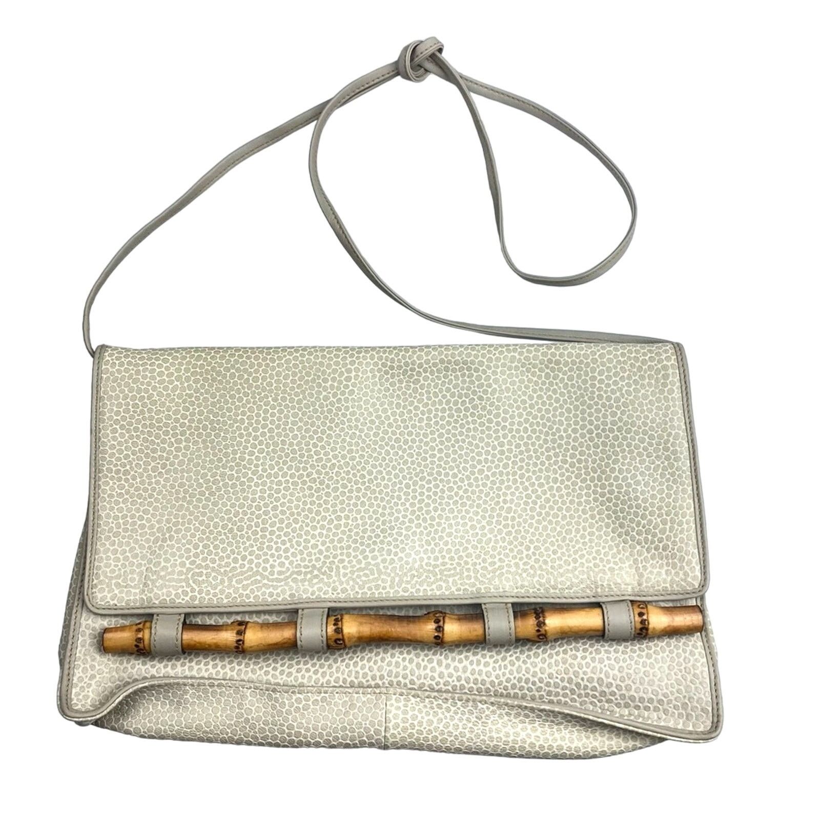 Neiman Marcus Vintage Desmo Neiman Marcus Ivory Textured Leather Crossbody Size ONE SIZE - 2 Thumbnail