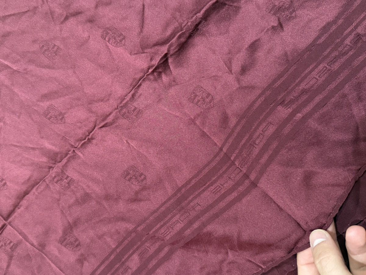 Porsche Design Vintage scarf silk monogram Porshe logo car 90s Size ONE SIZE - 4 Thumbnail
