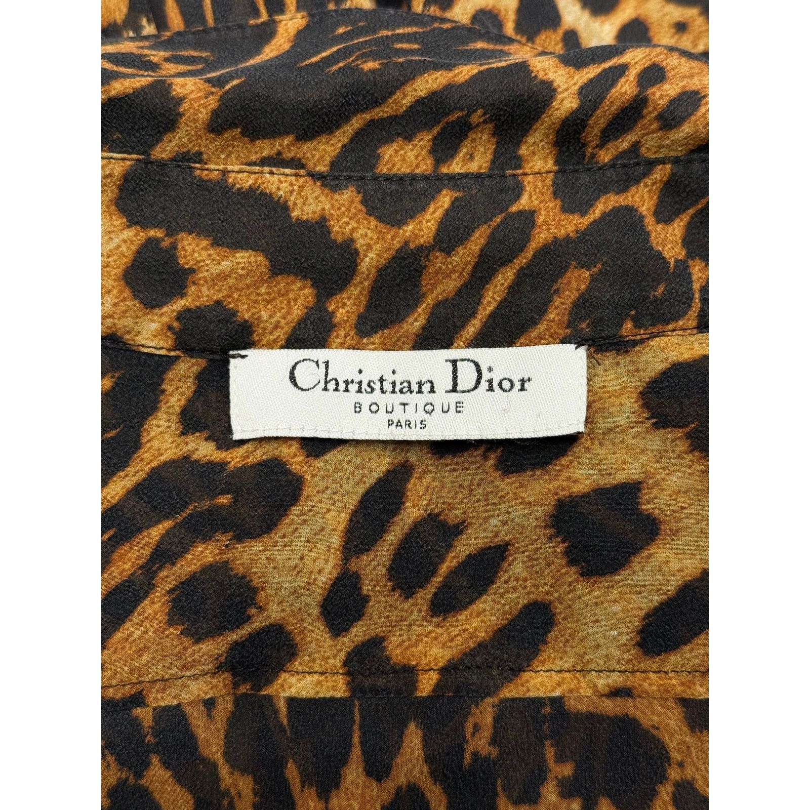 Dior 2004 Christian Dior by John Galliano leopard print shirt Size M / US 6-8 / IT 42-44 - 9 Thumbnail