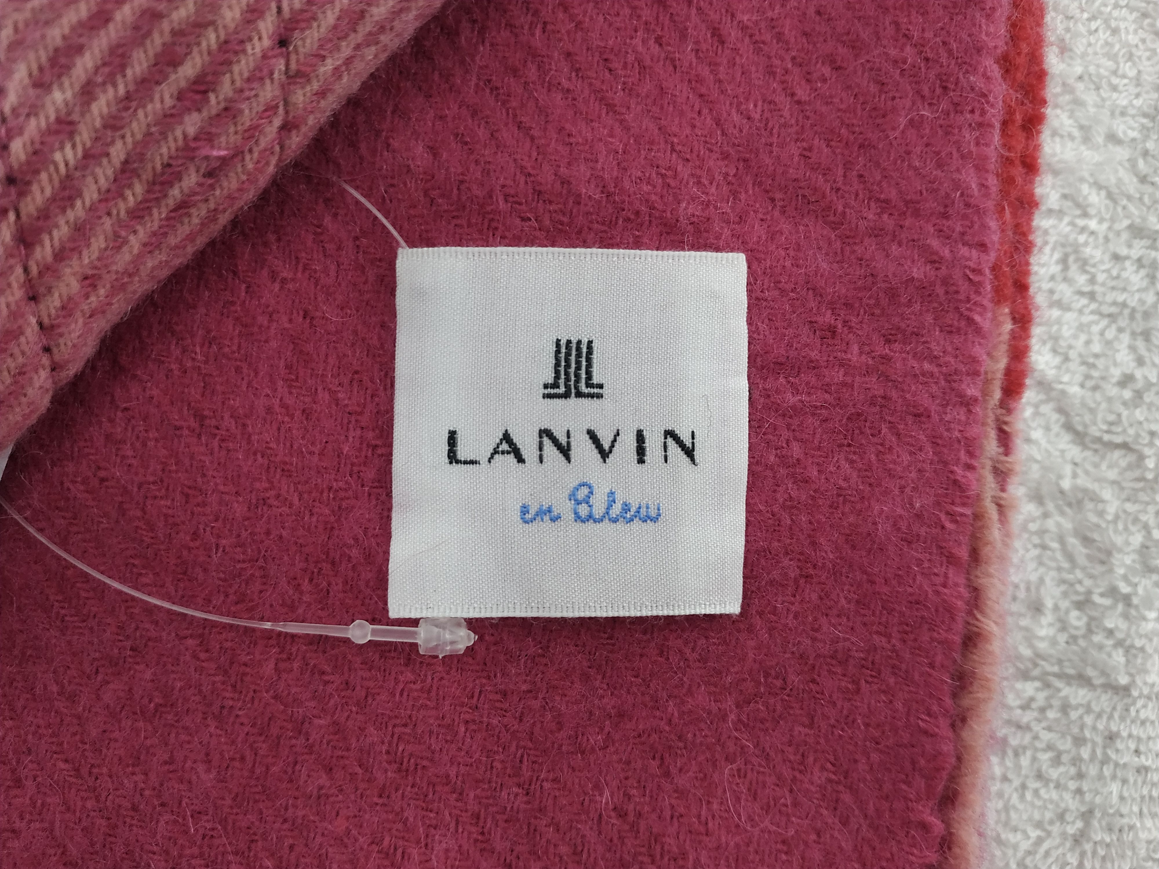 Lanvin Vintage Lanvin Scarf/Muffler/Neckwear MF418 Size ONE SIZE - 5 Thumbnail