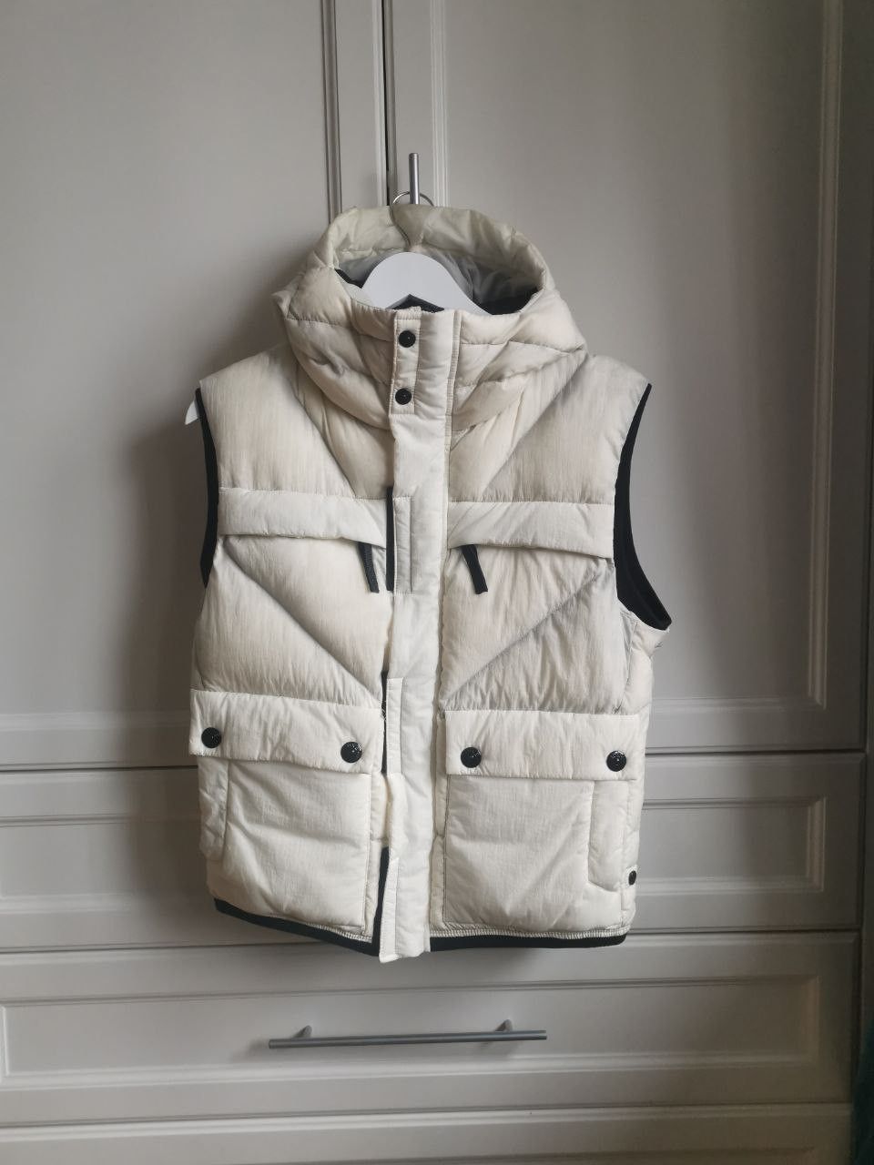 image of Stone Island Opaque Nylon Tela in White, Men's (Size Medium)