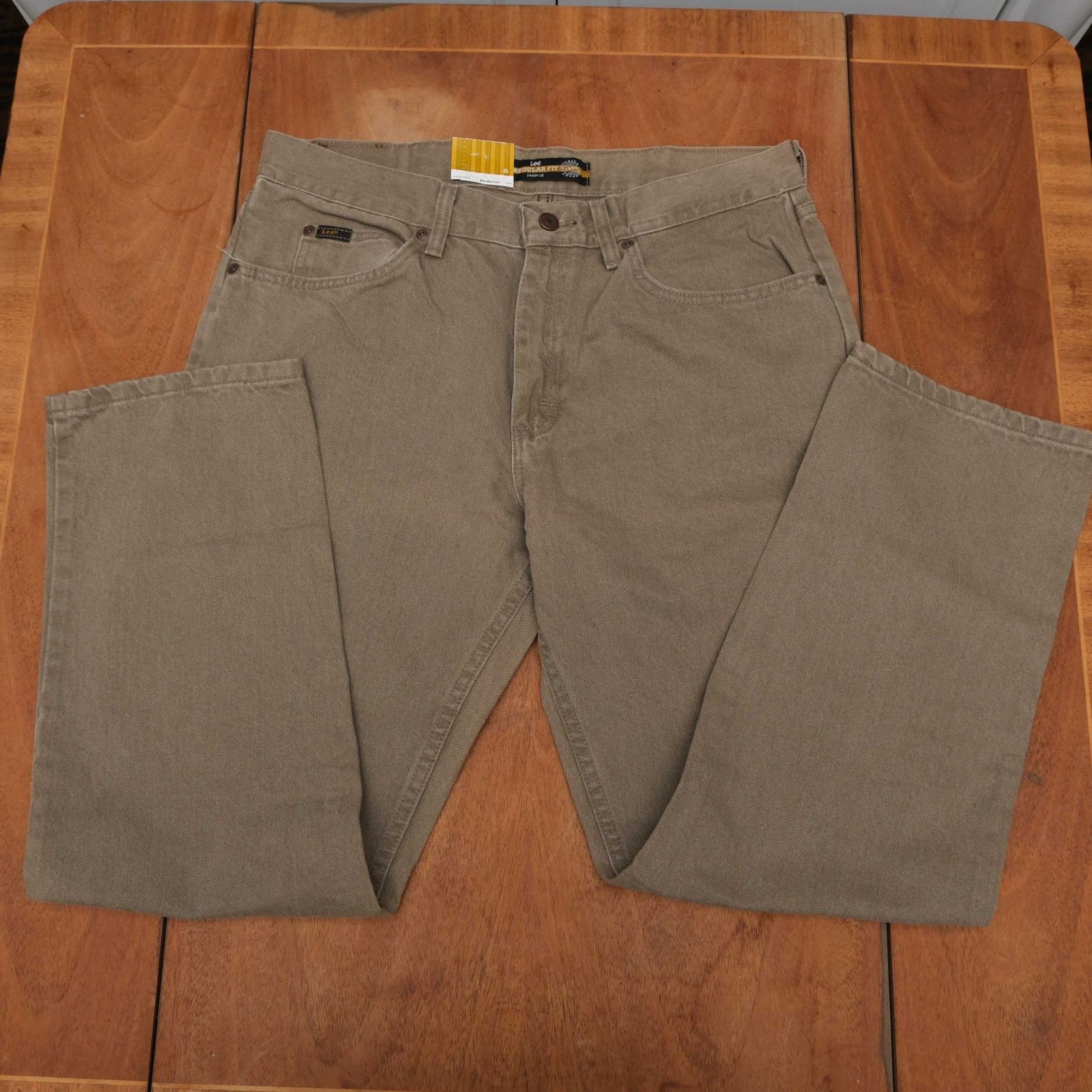 Lee VTG NWT Lee Straight Leg Brown Jeans 36x29 Size US 36 / EU 52 - 1 Thumbnail