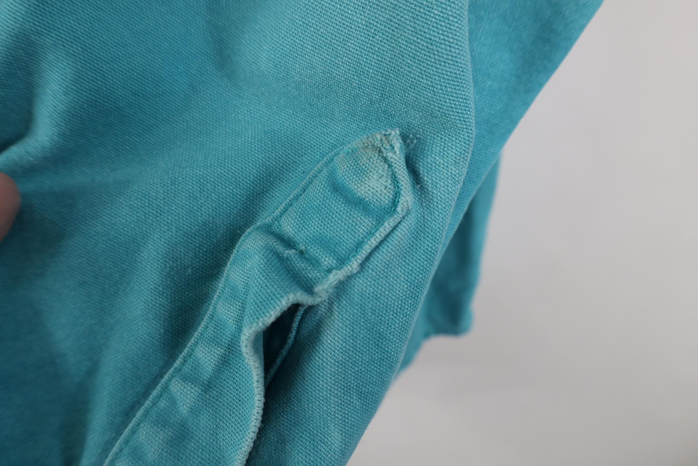 Cabelas Vintage 90s Cabelas Chamois Cloth Collared Button Shirt Teal Size US L / EU 52-54 / 3 - 7 Thumbnail