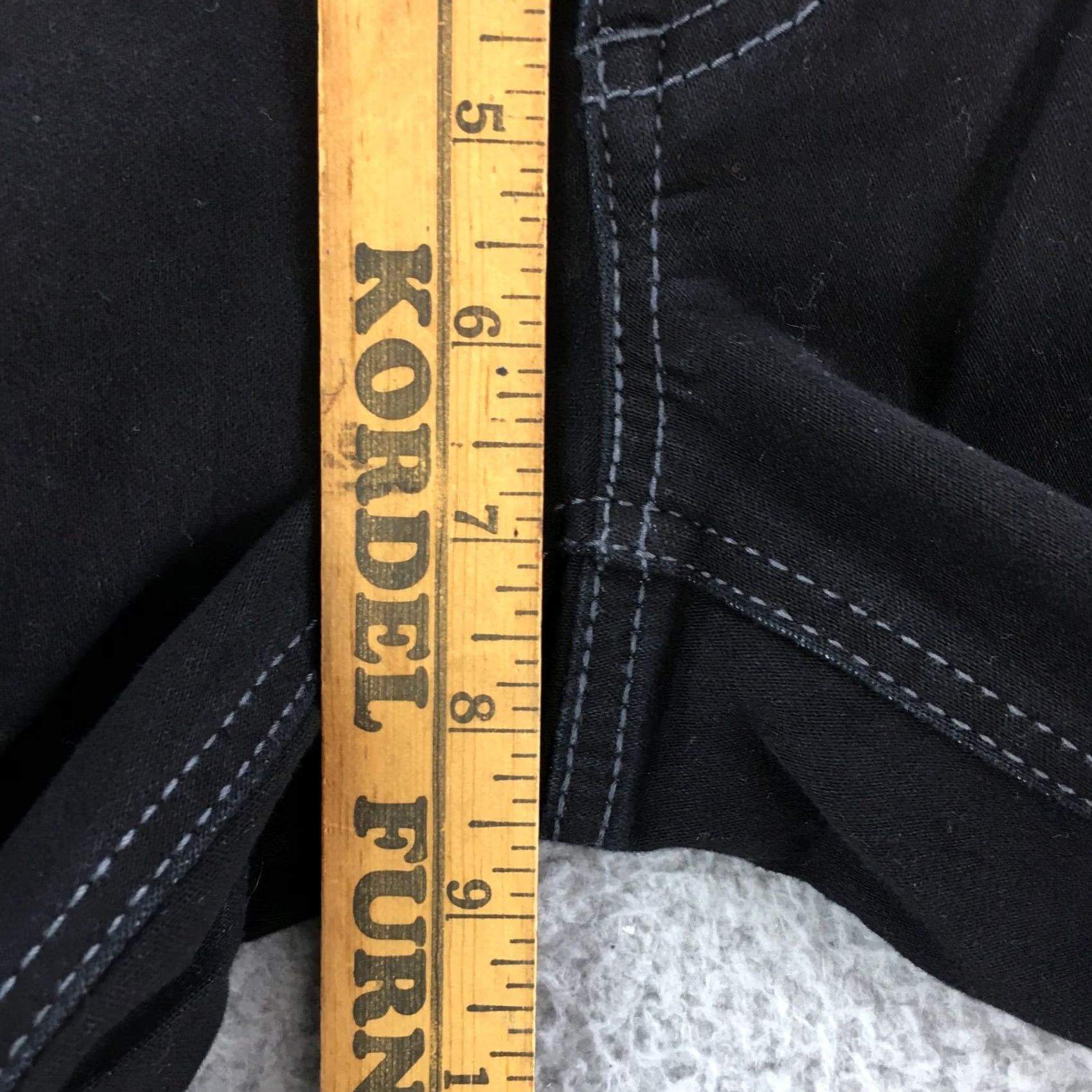 Vintage Mudd Love Peace Happiness Skinny Jeans Womens 5 Black Denim Low Rise Button Zip Size 27" / US 4 / IT 40 - 7 Thumbnail