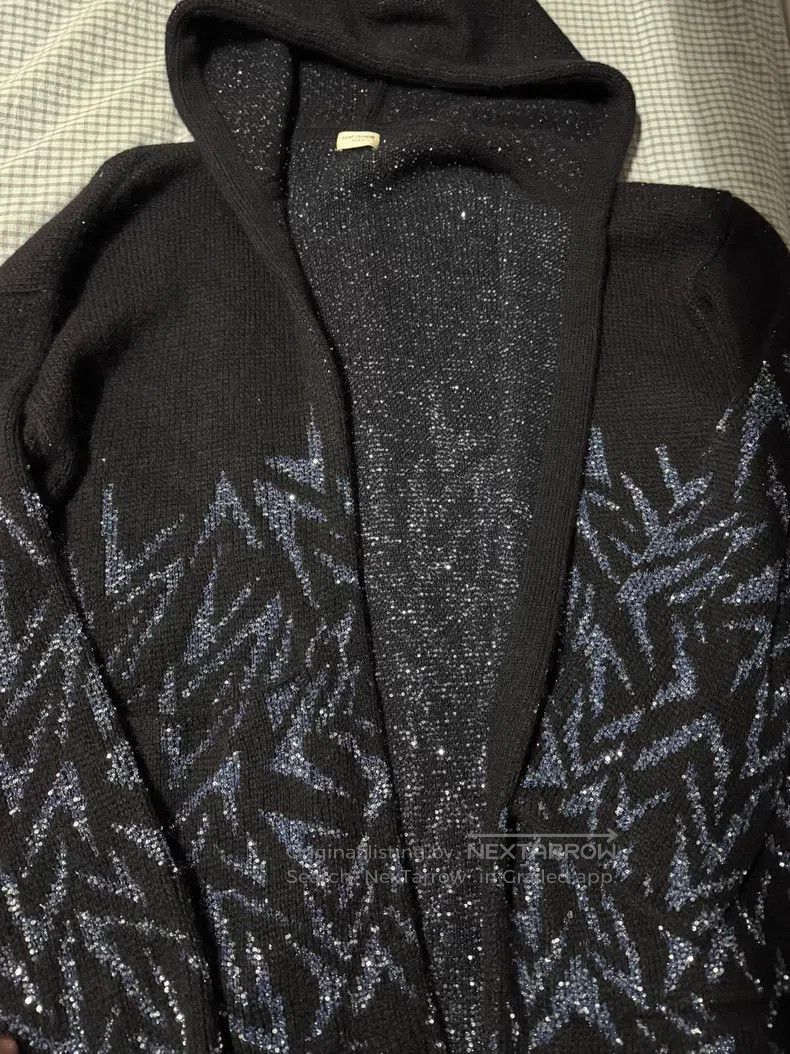 Saint Laurent Paris Blue Scale Lightning Cardigan