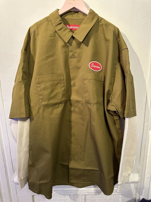 Supreme Supreme Thermal Sleeve Work Shirt | Grailed