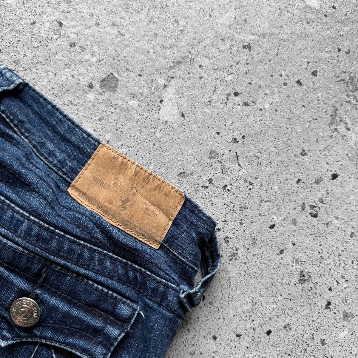 True Religion True Religion Womens Blue Moto Skinny Jeans Zip Closure Size 27" / US 4 / IT 40 - 4 Thumbnail