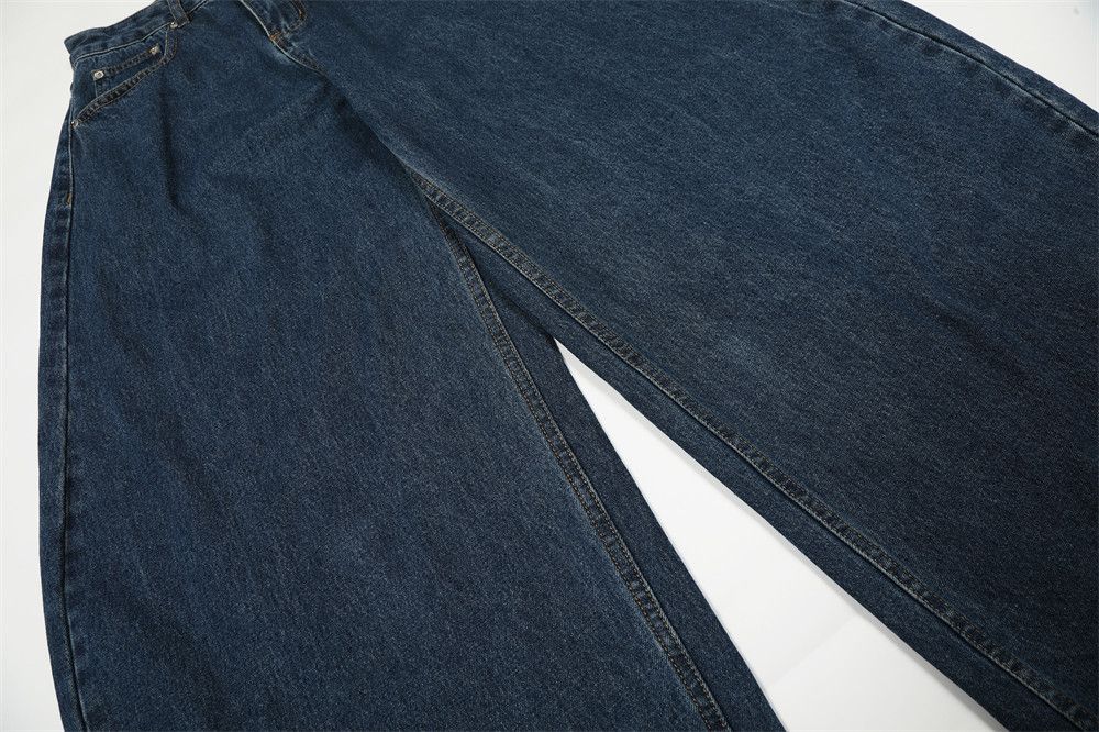Jean American retro men's versatile washed casual scimitar jeans Size US 32 / EU 48 - 4 Thumbnail