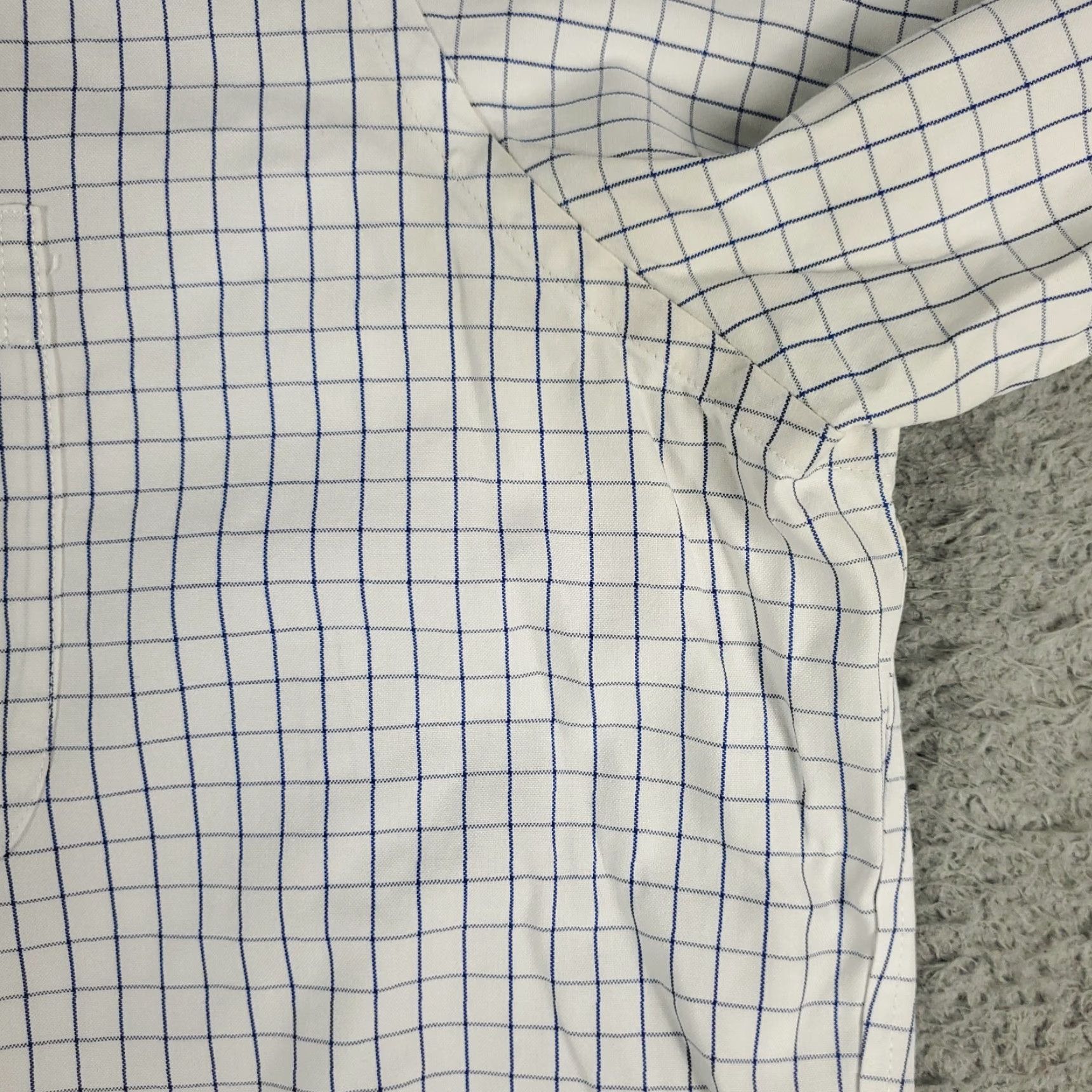 Brooks Brothers Brooks Brothers Dress Shirt Mens Size 17 White Check Long Sleeve Button Up Classic Preppy Size 46R - 4 Thumbnail