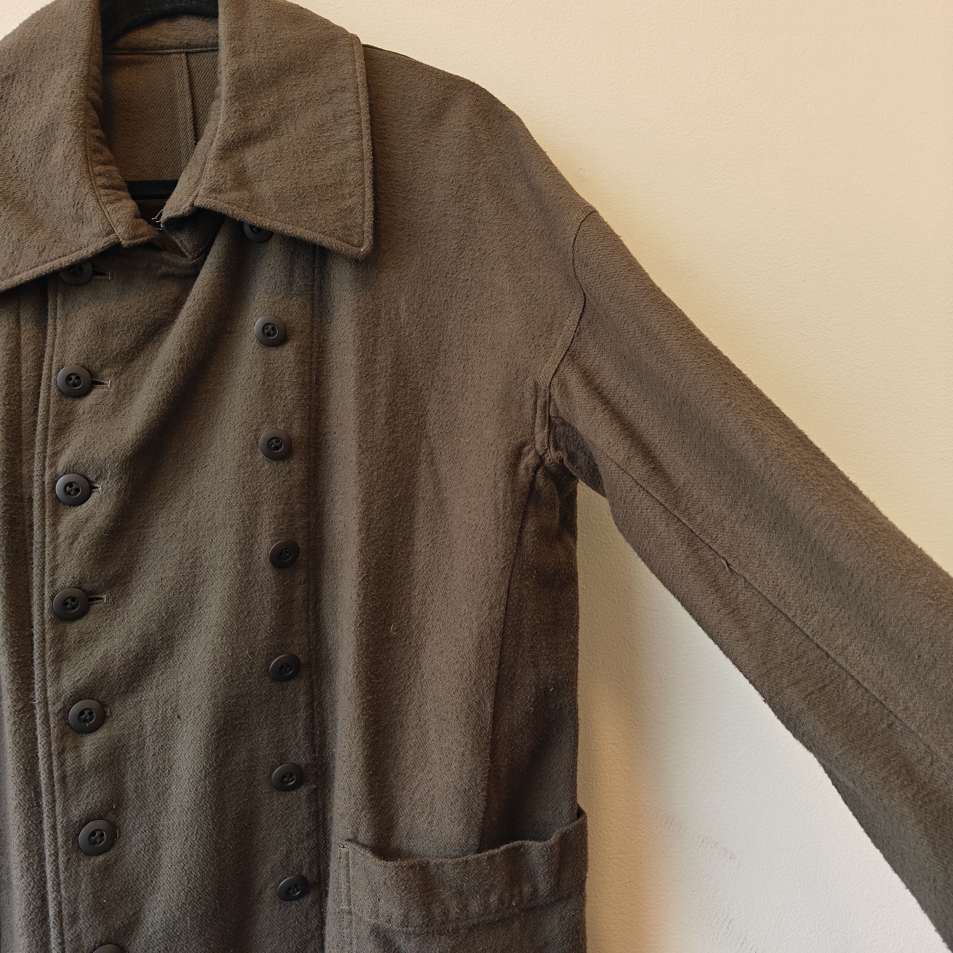 The Viridi-anne NWT BRUSHED TWILL Double Breasted JACKET Size 2/M $1135 Size US M / EU 48-50 / 2 - 7 Thumbnail