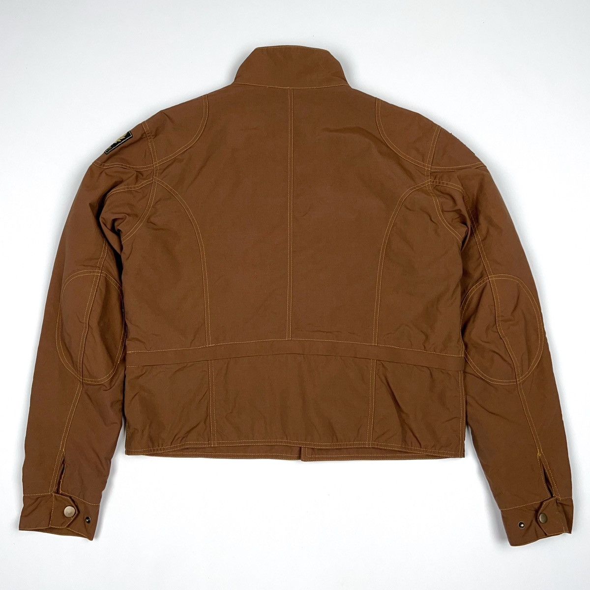 Belstaff Belstaff Gold Label Short Jacket Crop Bomber Zip Brown Biker Size XXL / US 16-18 / IT 52-54 - 12 Thumbnail
