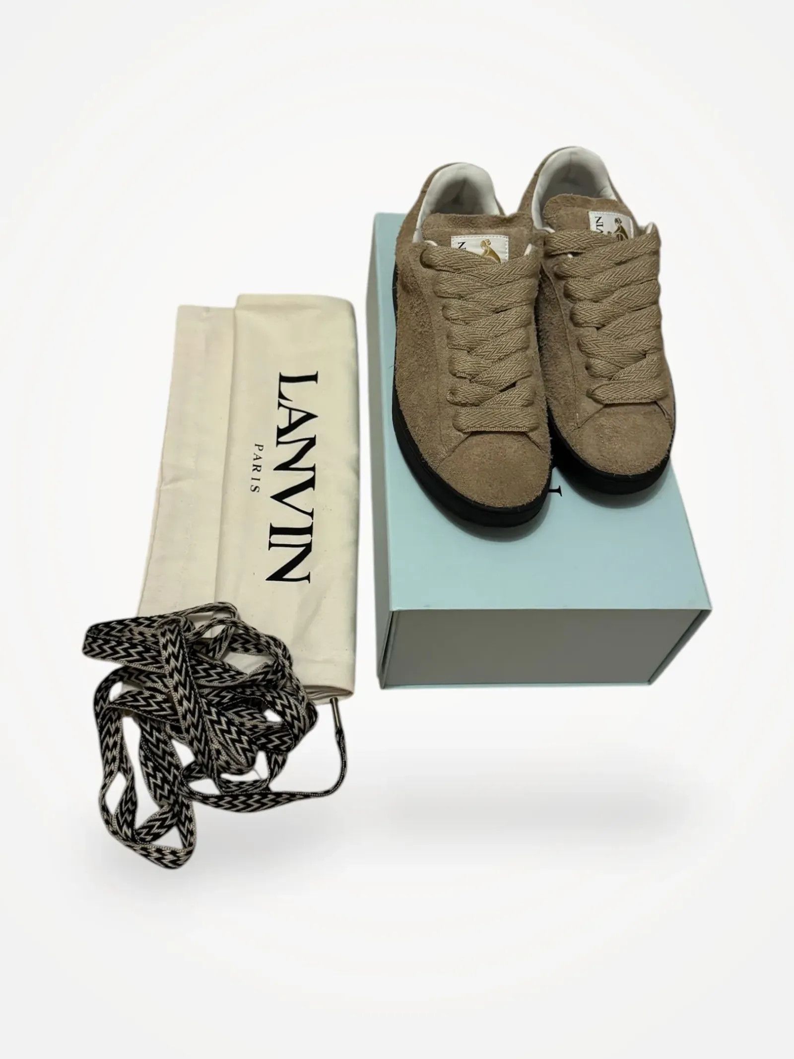 Lanvin Lanvin Lanvin Curb lite sneaker- light brown Sneakers Size US 9 / EU 42 - 1 Thumbnail