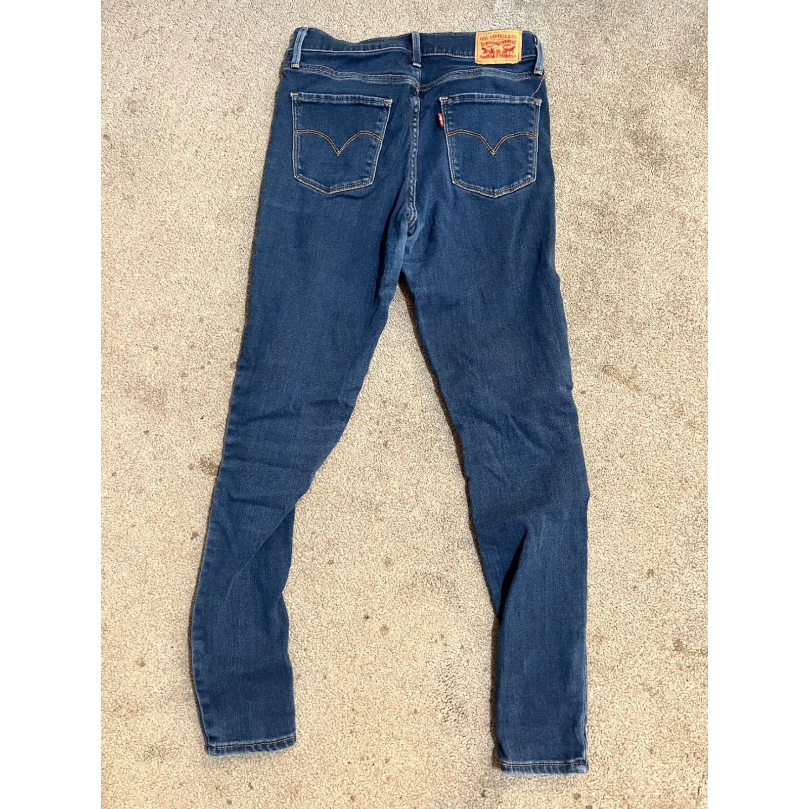 Levi's Levi's Levi's 720 High Rise Super Skinny Jeans Women Size 27 Blue Denim 27x30 Size 27" / US 4 / IT 40 - 2 Thumbnail