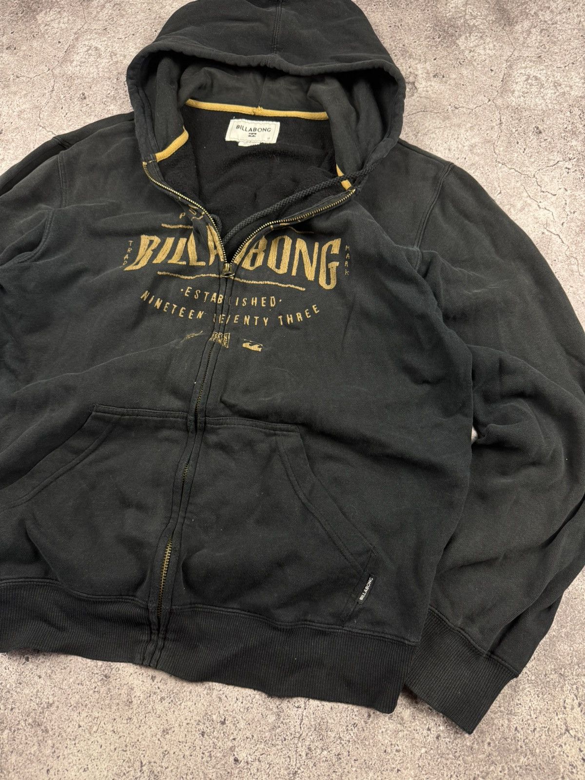 Billabong Vintage Y2K Billabong Surf Patchwork Faded Zip Hoodie Size US M / EU 48-50 / 2 - 6 Thumbnail