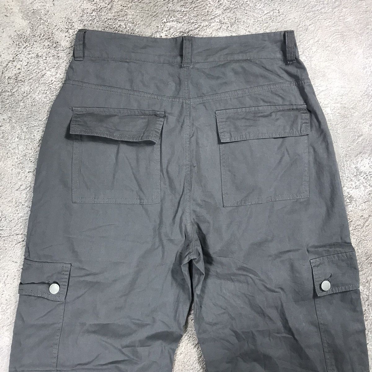 Vintage Y2K Baggy Cargo Pants Flared Parachute Streetwear Faded 29 Size US 29 - 7 Thumbnail