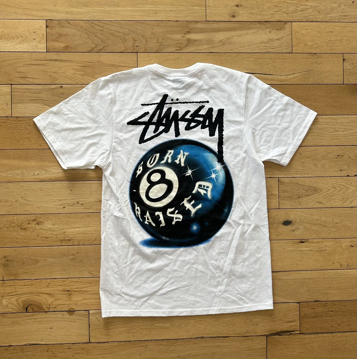 Born X Raised × Stussy Stussy Born X Raised 8 Ball Tee | Grailed
