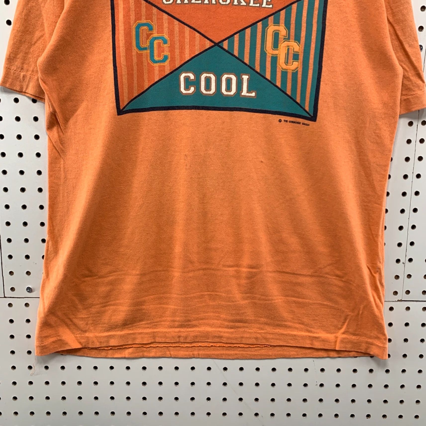 Cherokee VINTAGE Cherokee Shirt Mens M Orange 90s Made USA Cotton Crew Neck Short Sleeve T-Shirt Size US M / EU 48-50 / 2 - 6 Thumbnail